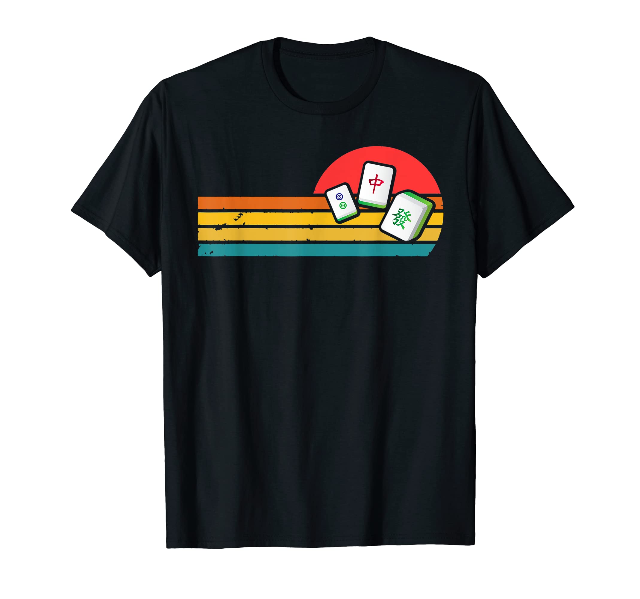 Vintage Mahjong GiftsMahjong Chinese 80s Retro Mah Jongg T-Shirt