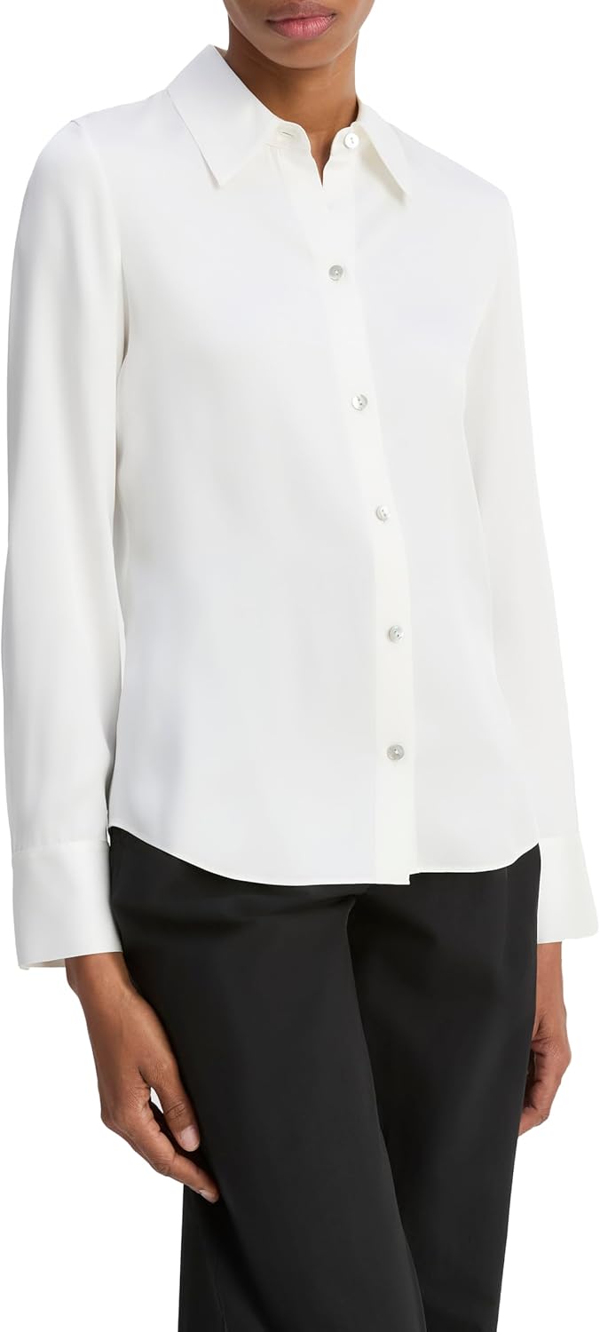 Vince Womens Slim Fit Classic Shirt - Image 2