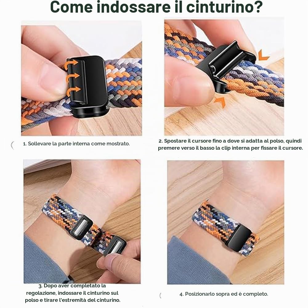 Cinturino Metallo Magnetico Per Amazfit Bip 5/Bip 6 | Doppia Chiusura E Regolabile