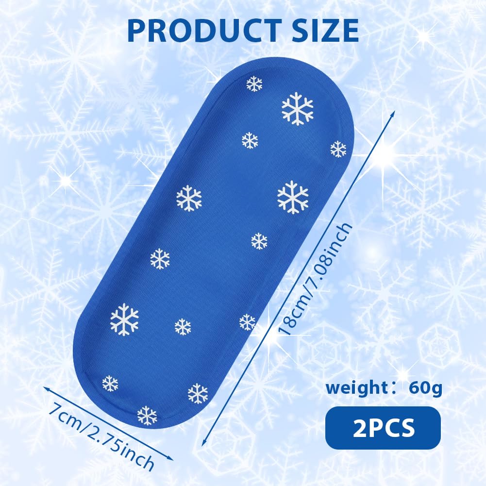 Bolsa de Gel Frio para Bolsa Viajera, 2 PCS Nylon Bolsas de Hielo Refrigerado, Reutilizable Bolsas de Gel para Estuche Medicamentos para Diabetes y Paquete de Refrigerador de Insulina