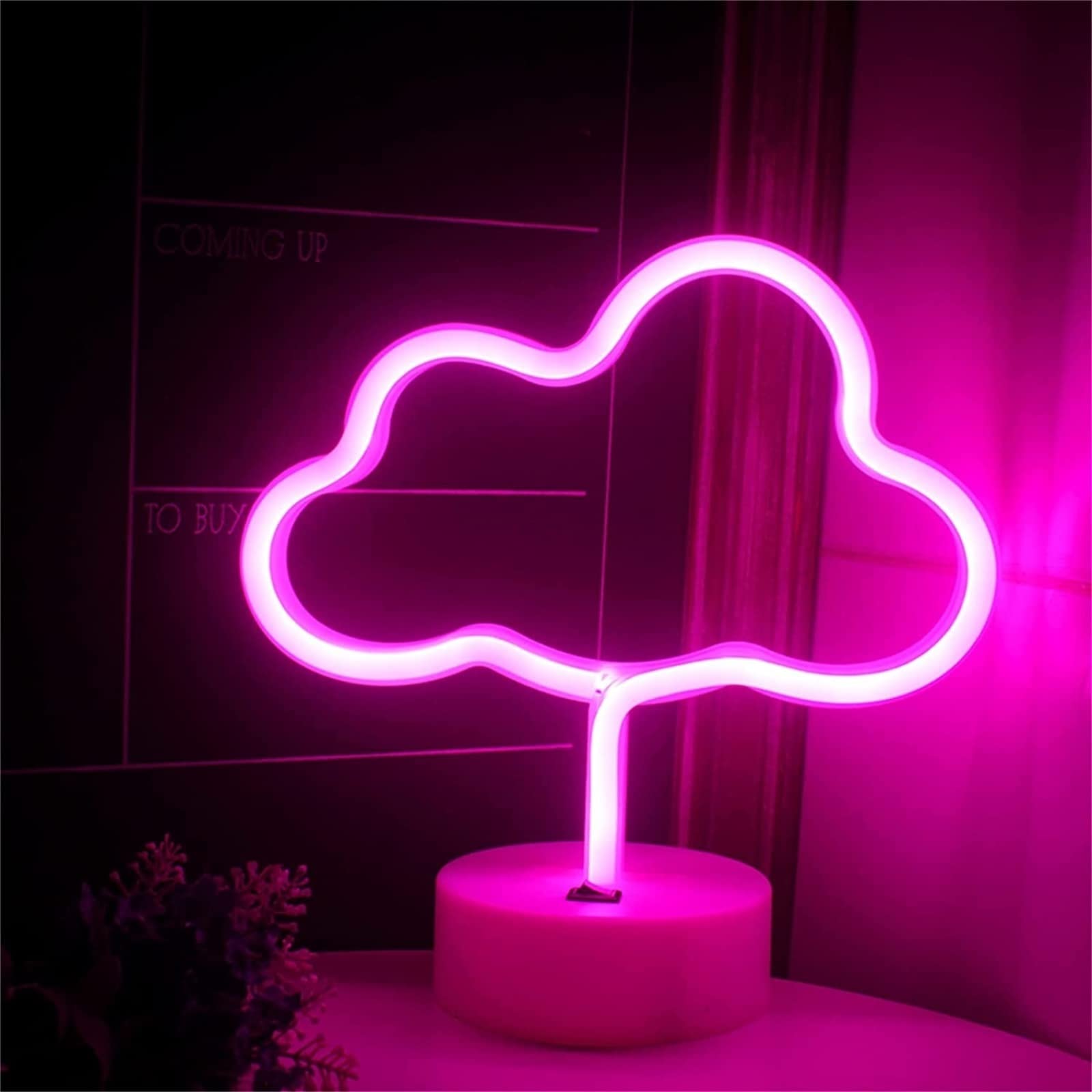 Amazon.co.jp: ピンクの雲の形をしたネオンサイン LED モデリング 