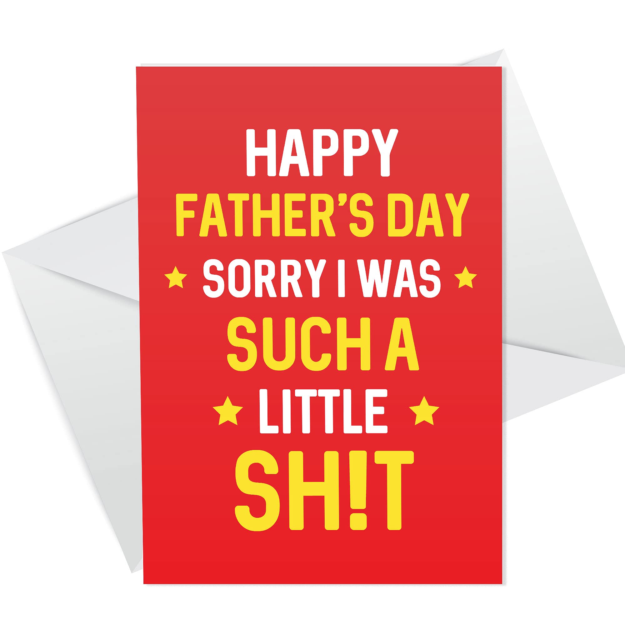 RED OCEAN Funny Rude Fathers Day Card For Dad Novelty Cheeky Card From Daughter Son
