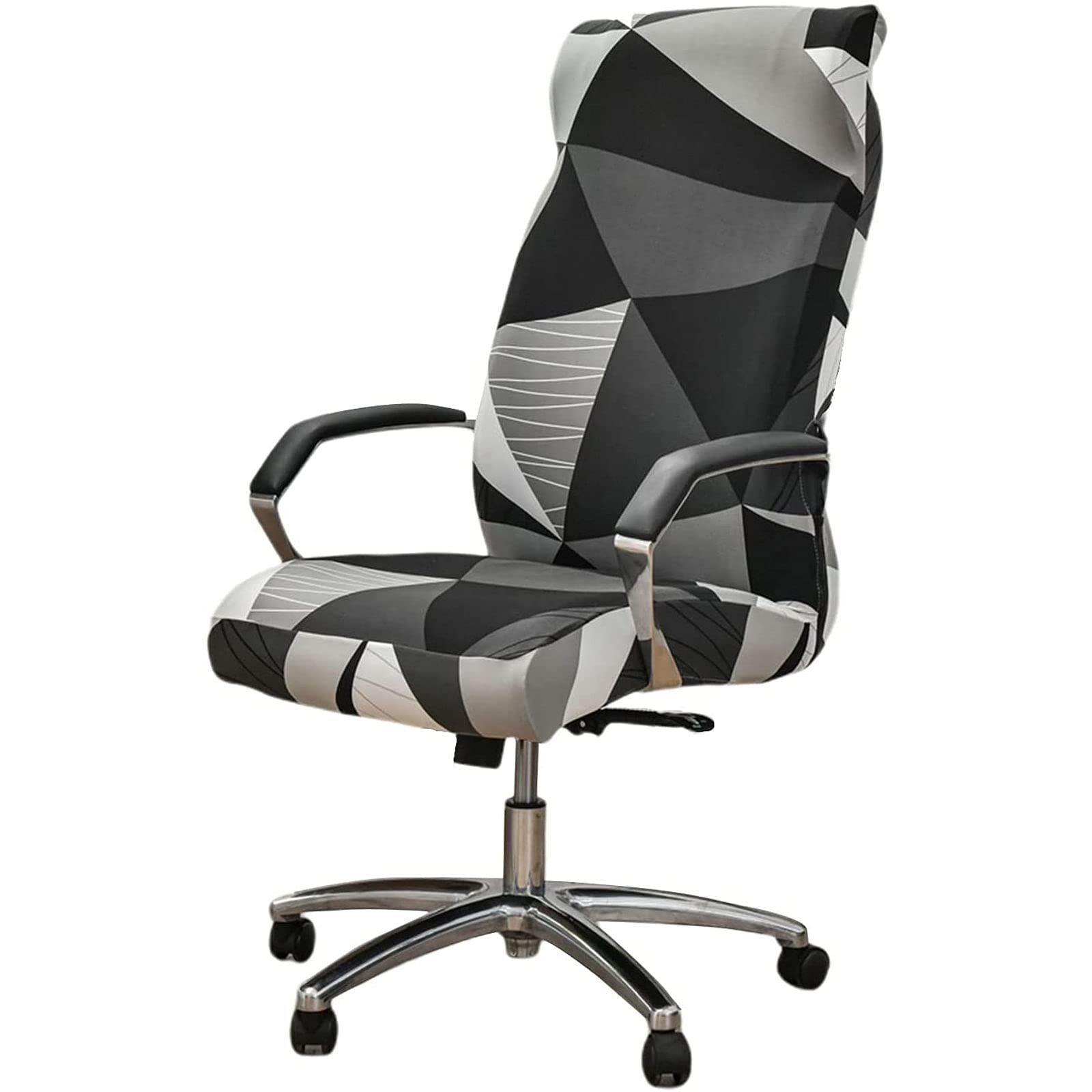 Jhld B Stretch Office Chair Covers, Computer Office Chair Covers Printed Rotating Chair Slipcovers Spandex Desk Chair Covers For Office Chair Rotating Chair-Medium
