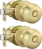 Vista 38 de Goldenwarm - Perillas interiores de puerta de bronce aceitado, perillas para puerta de dormitorio, pomo de puerta de bronce con privacidad, perilla