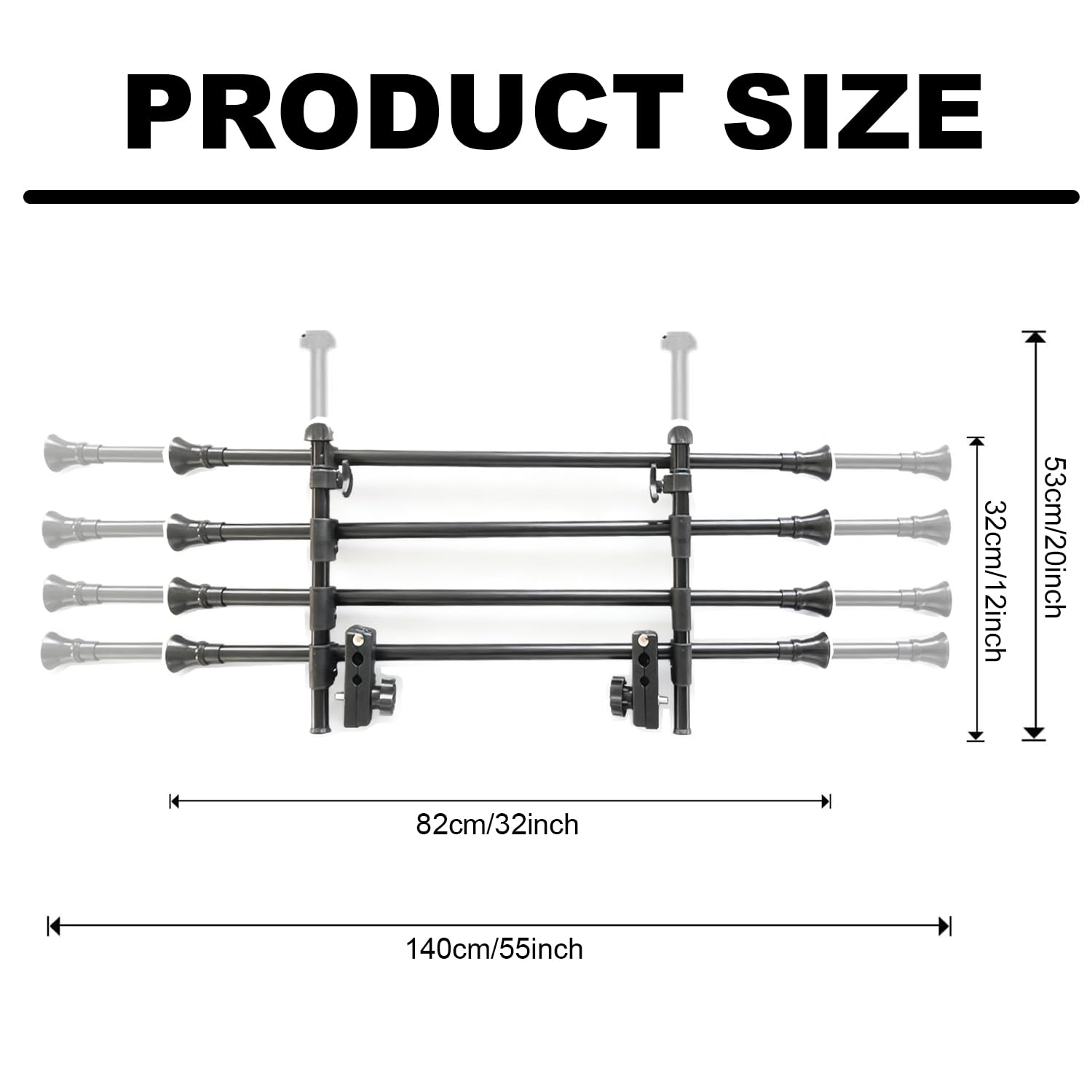 Rejilla Coche Perro,H:32-53CM L: 82-140CM,Universal Robusta Fácil Montar,Aluminio Protector para Maletero Barrera de Seguridad Universal para la mayoría de los Coches