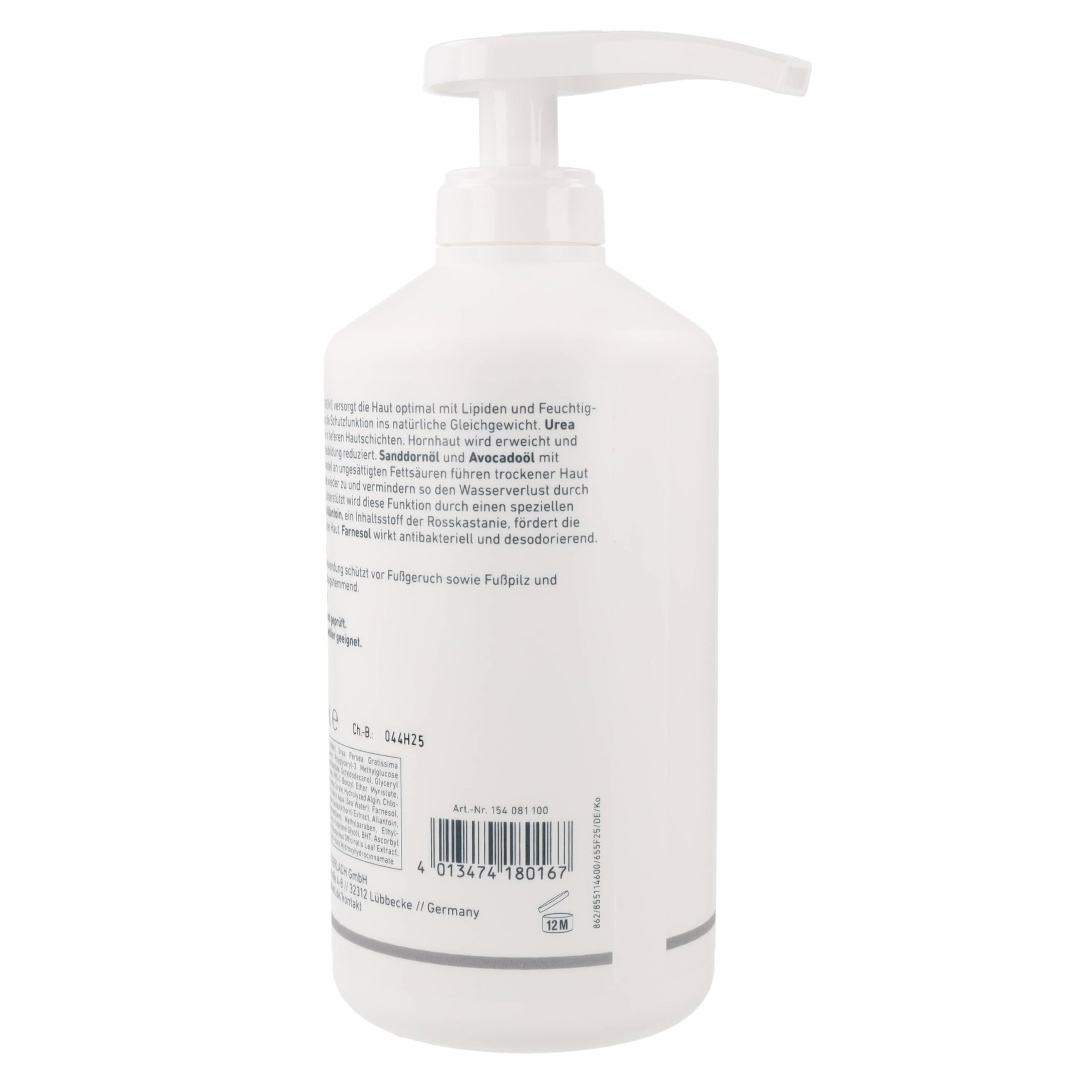 Kit de crema para pies de lipidro médica de Gehwol Gerlach / tamaño grande de la presentación 0,5 l 500 ml / el más grande en Amazon / trata, reduce y ayuda a combatir la piel dura / compensa la falta de lípidos y humedad / puede ser utilizado por todo el