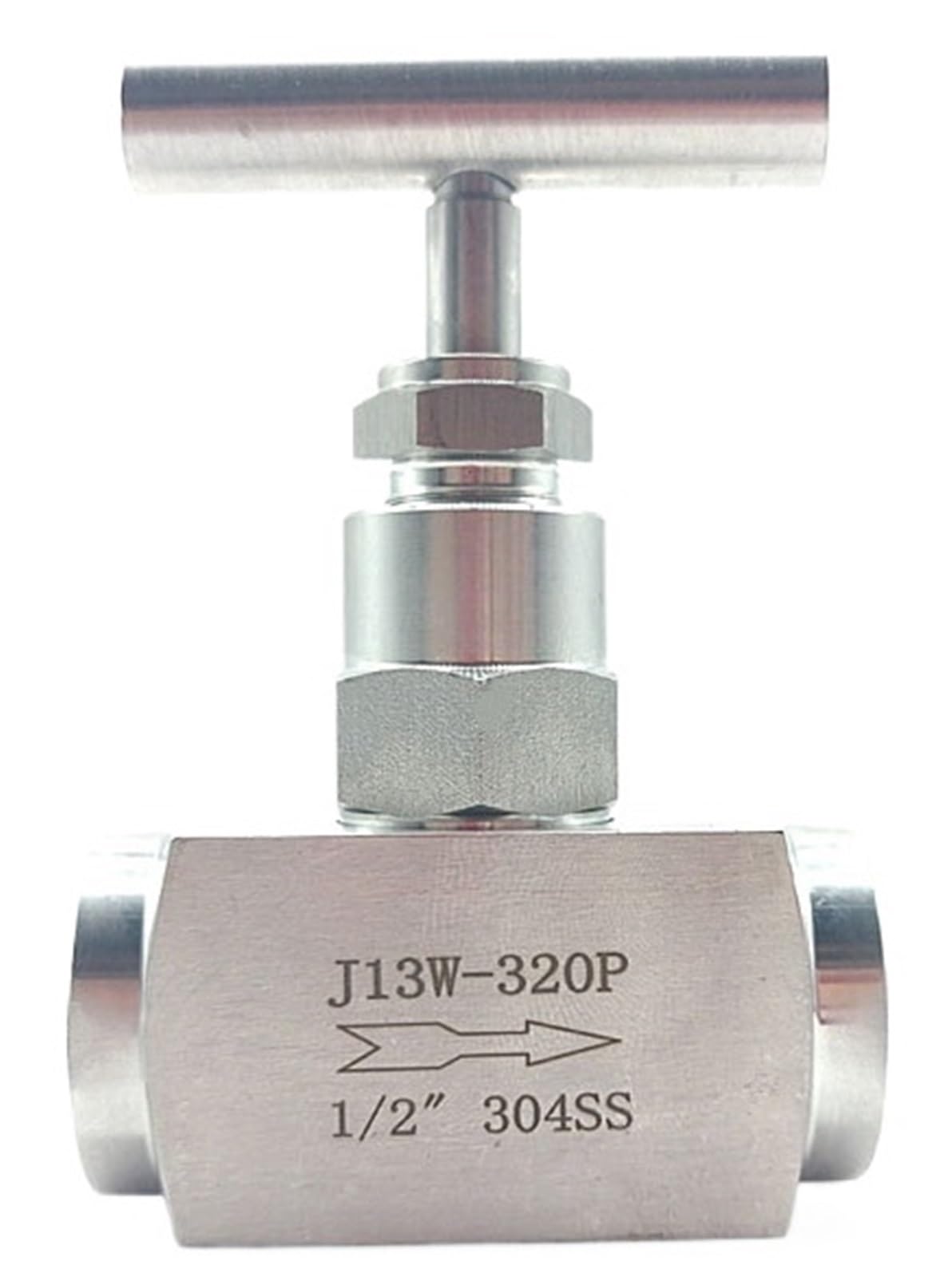 1/8 "1/4" 3/8 "1/2" 3/4 "1" BSP Hilo Femenino 304 válvula de Aguja de Alta presión de Acero Inoxidable válvula de Aguja de Cierre de Control de Flujo(1/4")