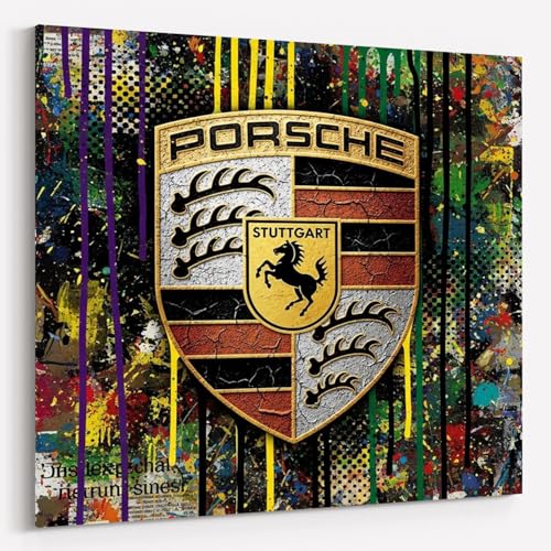 Dekomundo Tableau icônique de voitures de sport en toile...