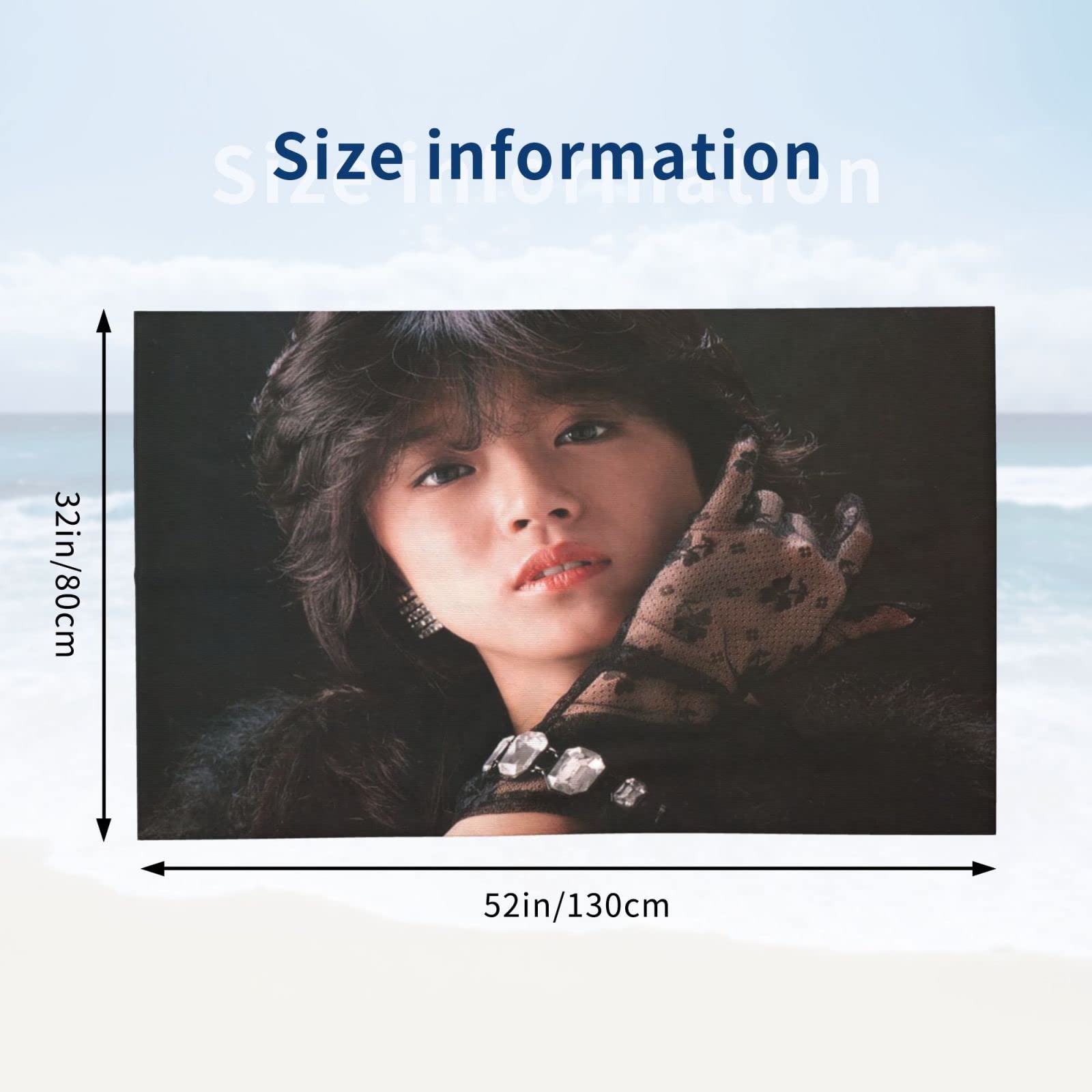 Amazon｜OoHAyo 中森明菜 バスタオル 80x130cm ホワイト マイクロ