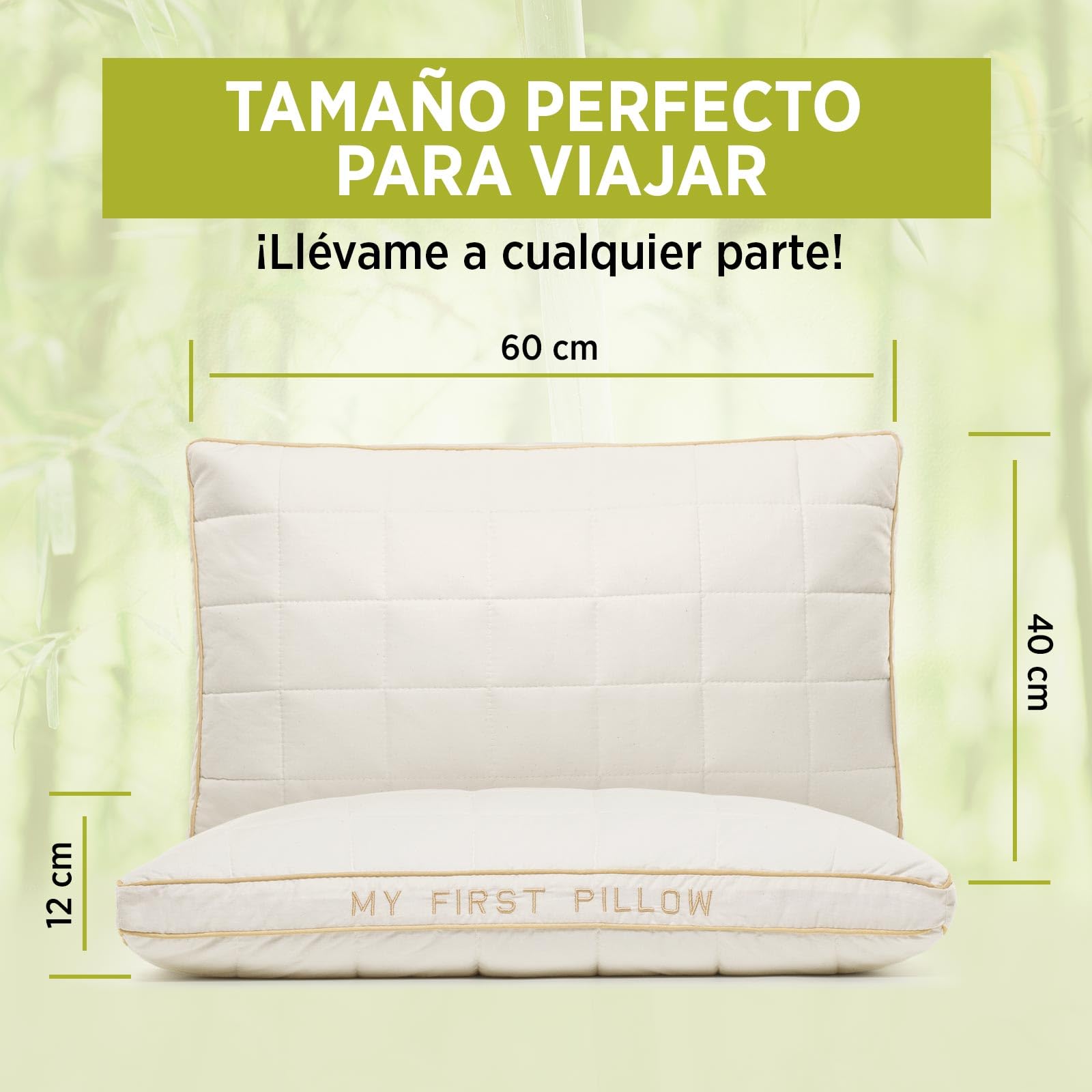 VITAPUR My First Pillow - Almohada Infantil (40 x 60 cm, 2 Unidades), diseño de My First Pillow