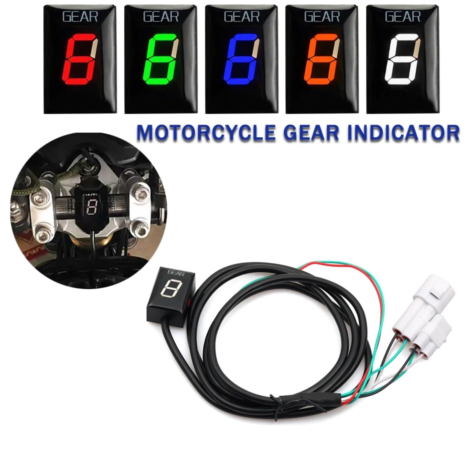 Indicador Marchas Moto Compatible Con Yamaha Para FZ6 1998-2012 Para TDM900 2002-2013 Para FZ8 2010-2015 Para Bolt 2013-2016 Motocicleta 1-6 Para Indicador De Velocidad De Marcha