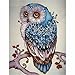AIRDEA DIY 5D Diamond Painting Kit, Full Diamond Owl Embroidery Rhinestone Cross Stitch Arts Craft Supply for Home Wall Decor