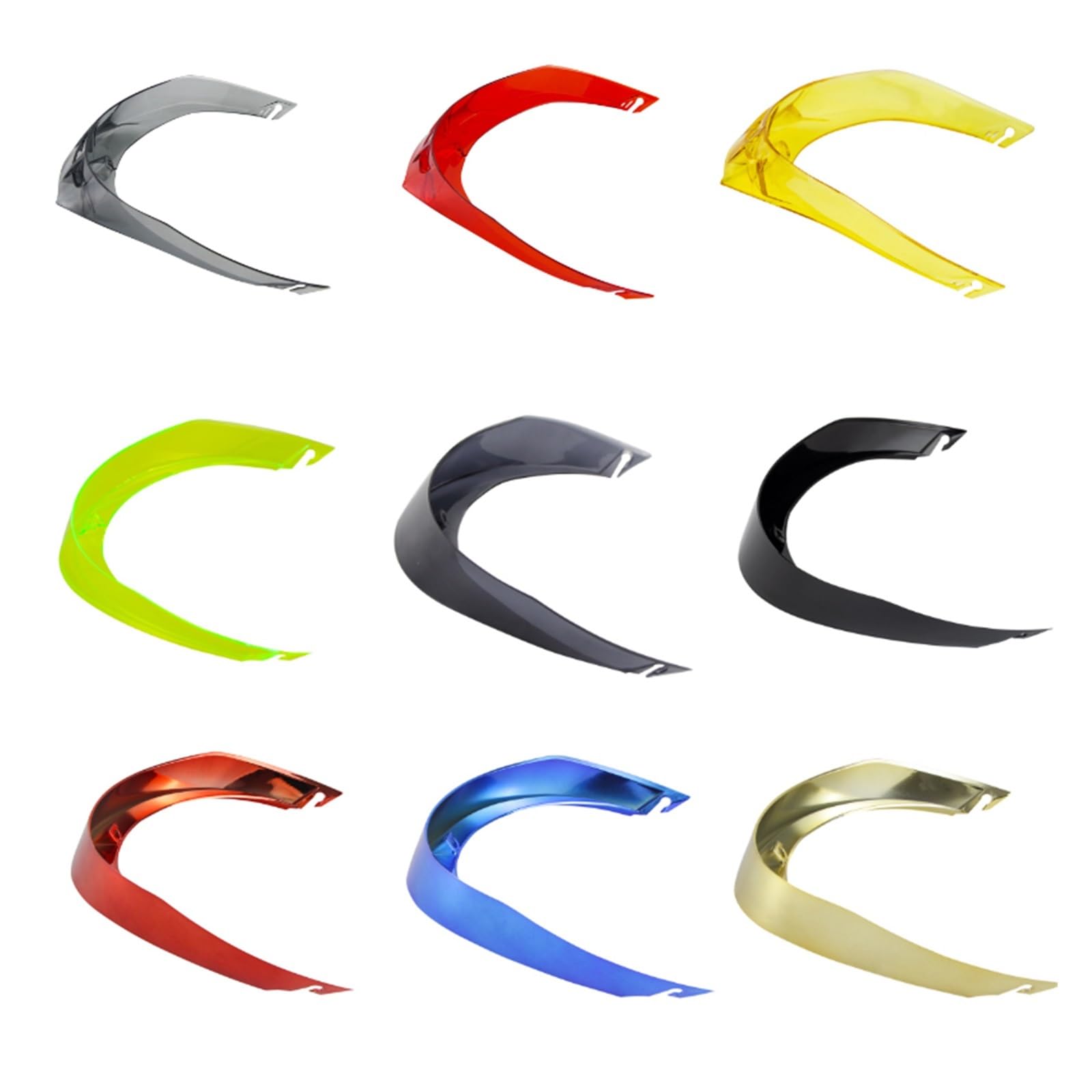 Motocicleta Accesorios for casco, paleta de aire de cola grande, radar de combate, alerón de pista, acelerador, cola modificada for AGV, Pista, Corsa, GPR, R, conducción segura