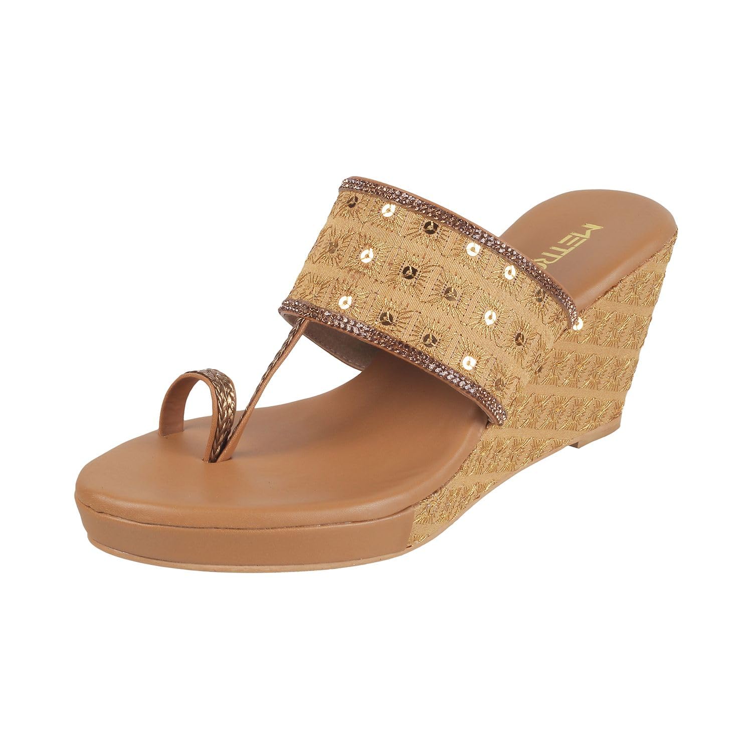 metro Women Ethnicwear Wedge Heel Sandal-picture-35