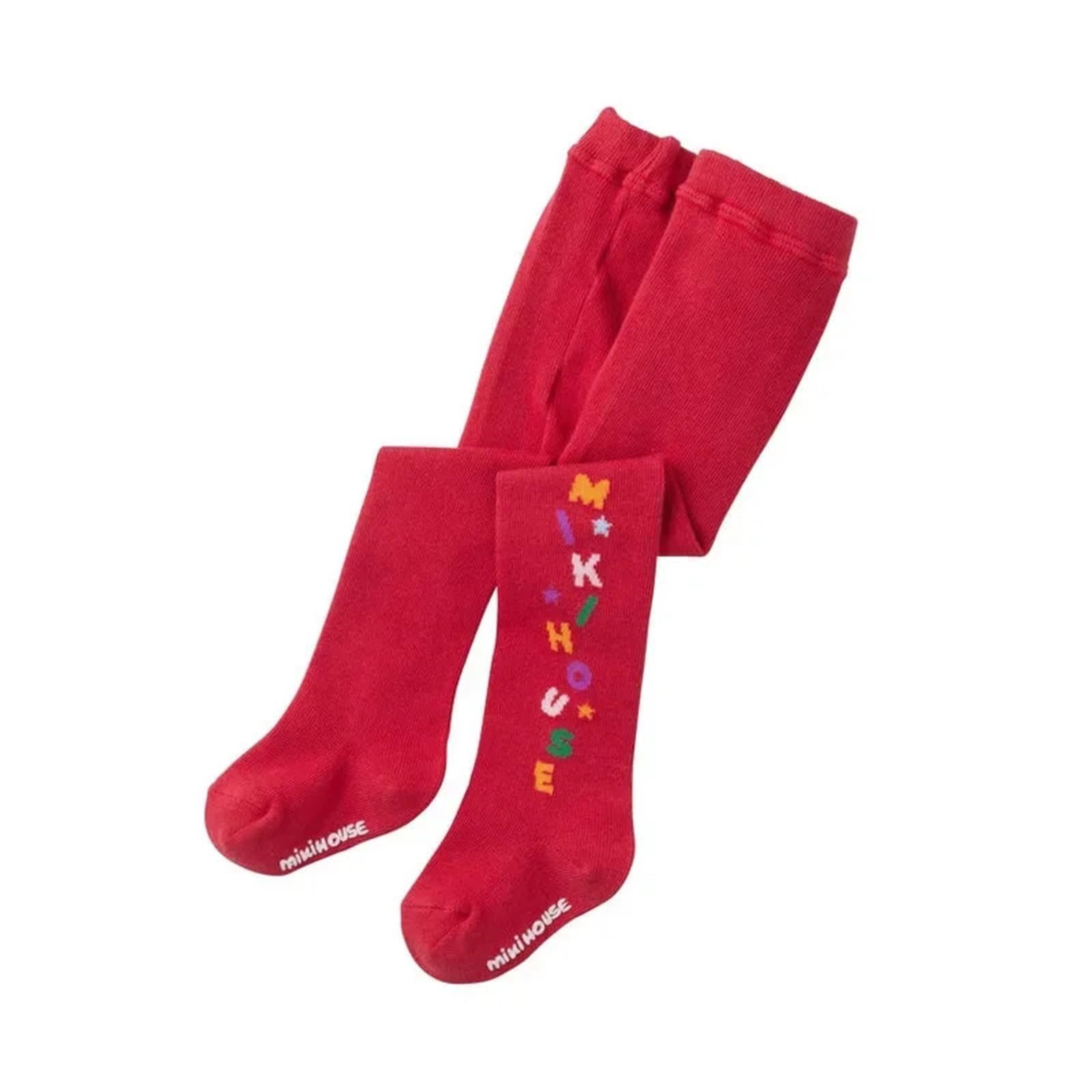 Children's Elastic Tights – Spring Cartoon Letter Stockings for Girls | Japanese & Korean Style Baby Pantyhose