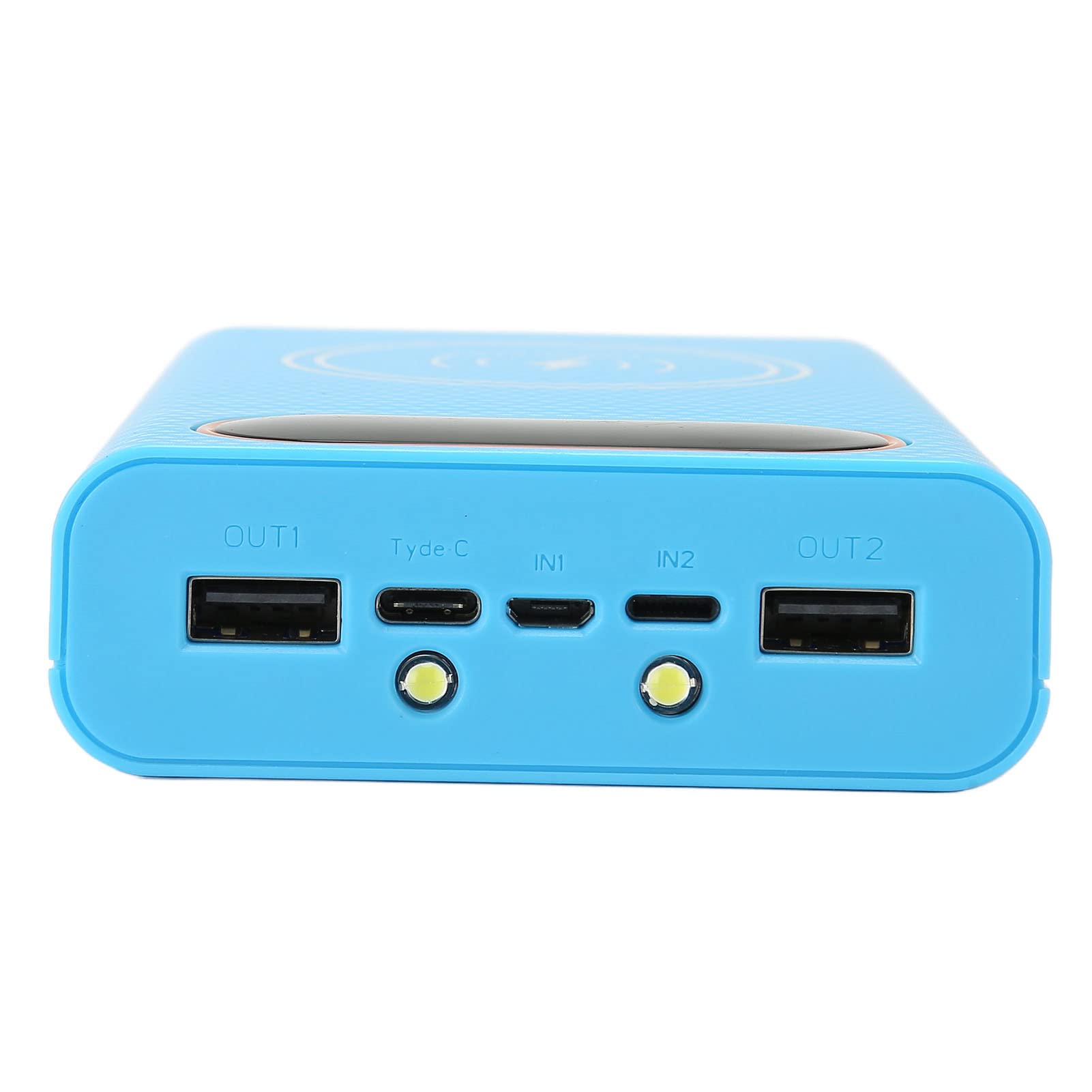 Custodia Batteria Portatile Per 4x21700 – USB-C Ricarica Rapida, ABS Trasparente, Protezioni Integrate – Per DIY E Campeggio, Gialla