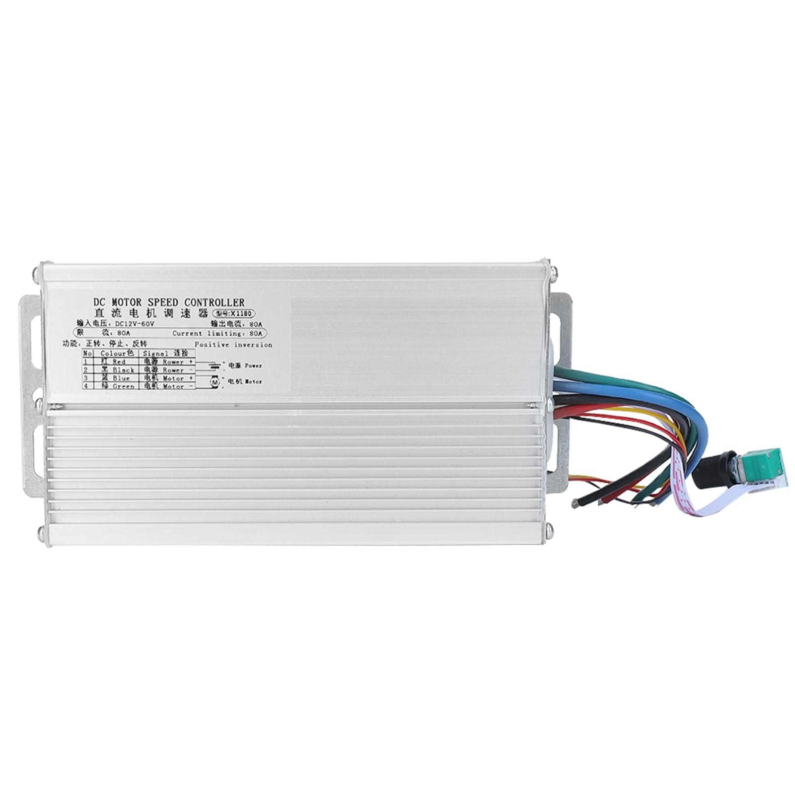 Controlador de Velocidad para Motor de CC 12-60V Regulador de Gobierno 80A