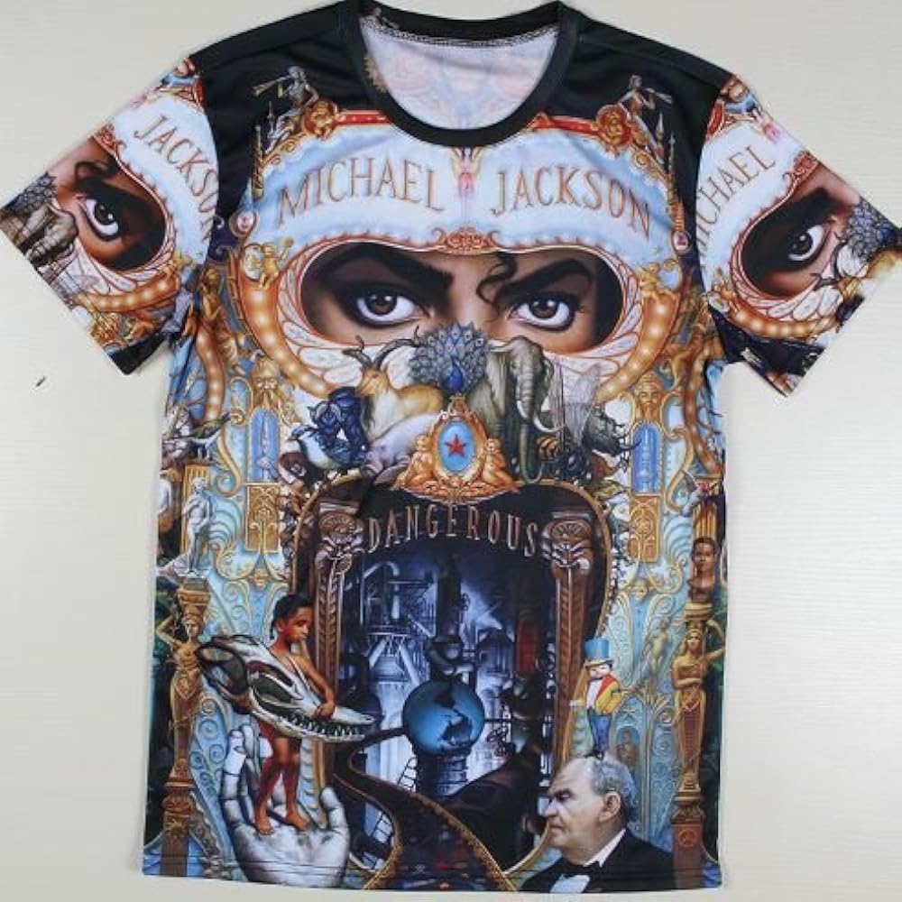 Amazon | マイケル ジャクソン デンジャラス 両面プリントTシャツM