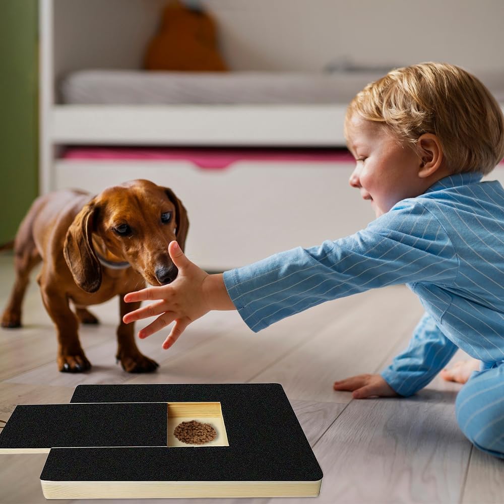 hoehew Tabla para rascar uñas de perro, almohadilla gruesa para rascar para uñas, papel de lija autoadhesivo, amoladora de lima de uñas, tabla de cortar uñas para perro, juguete para rascar (2)