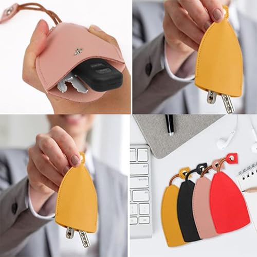 Miniatura 7 de RJDJ Bolso de la llave del cuero de la PU de las frutas lindas, creativo extraíble lindo caso de la llave del coche de la gran capacidad, bolso del
