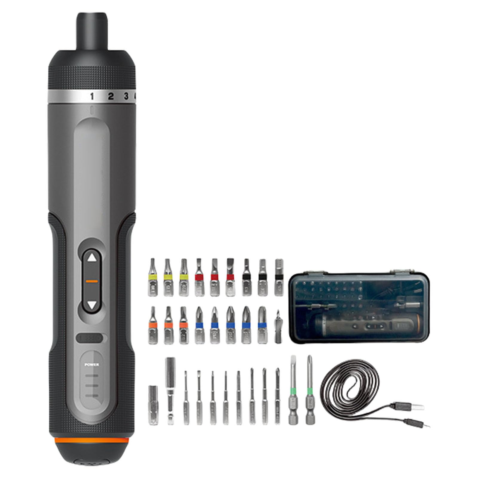 Sturdy Cordless Screwdriver Miniature Rechargeable Screwdriver with Ergonomic Grip for Easy Handling in Small Areas Electric