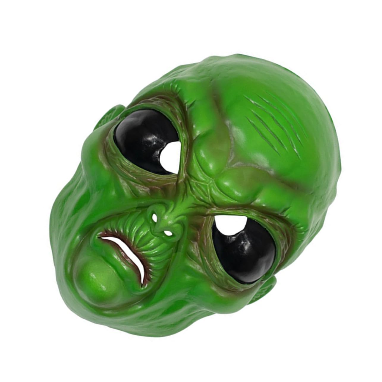 Homoyoyo Máscara de Alienígena Verde para Halloween Accesorio de Cosplay Ligero y Decorativo para Fiesta Prop para Fotos Divertidas y Terroríficas