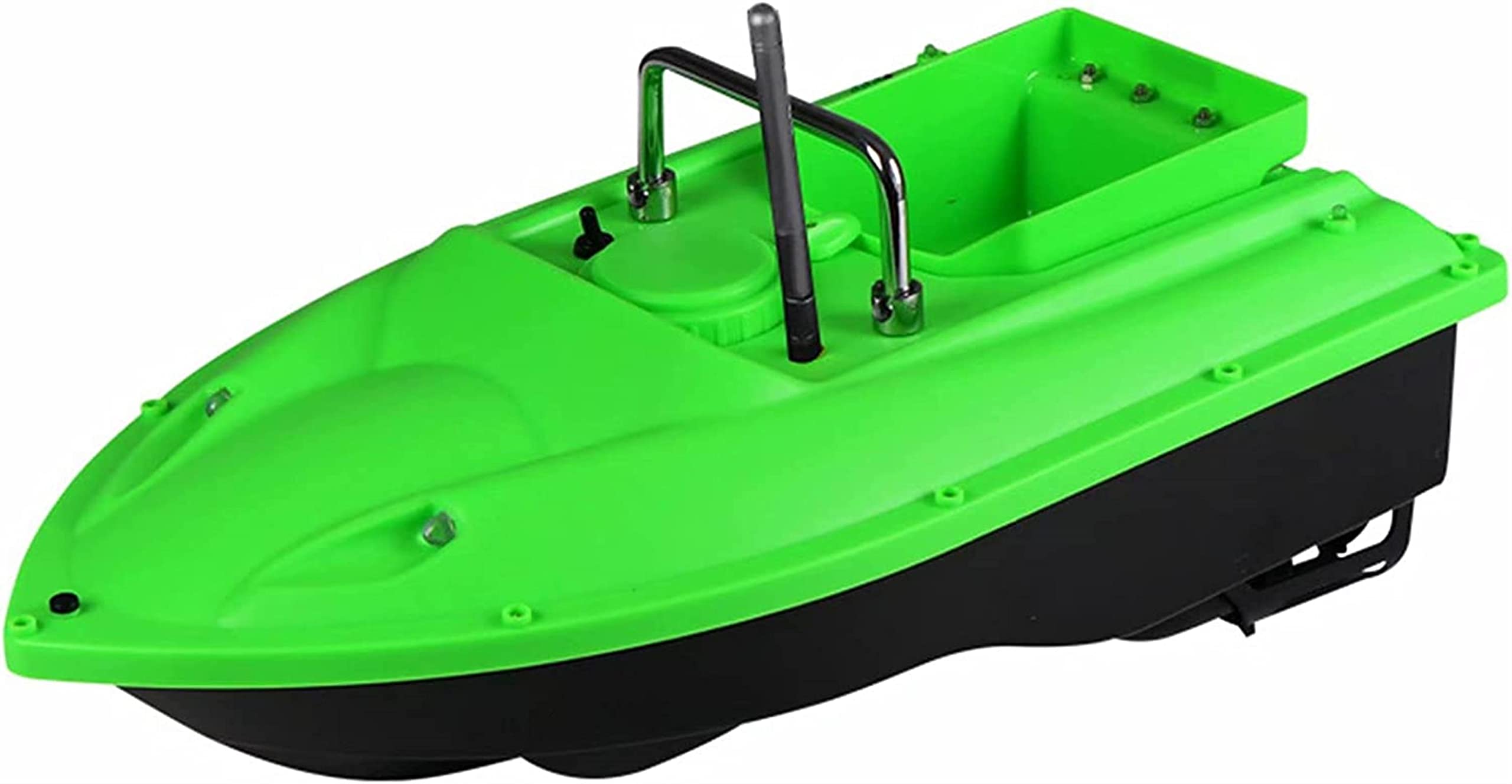 Bateau amorceur détecteur de Poissons - 500M 2,4 GHz Bateau de pêche RC Bateau de pêche télécommandé pour piscines et Lacs, appâts de pêche 1,5 kg