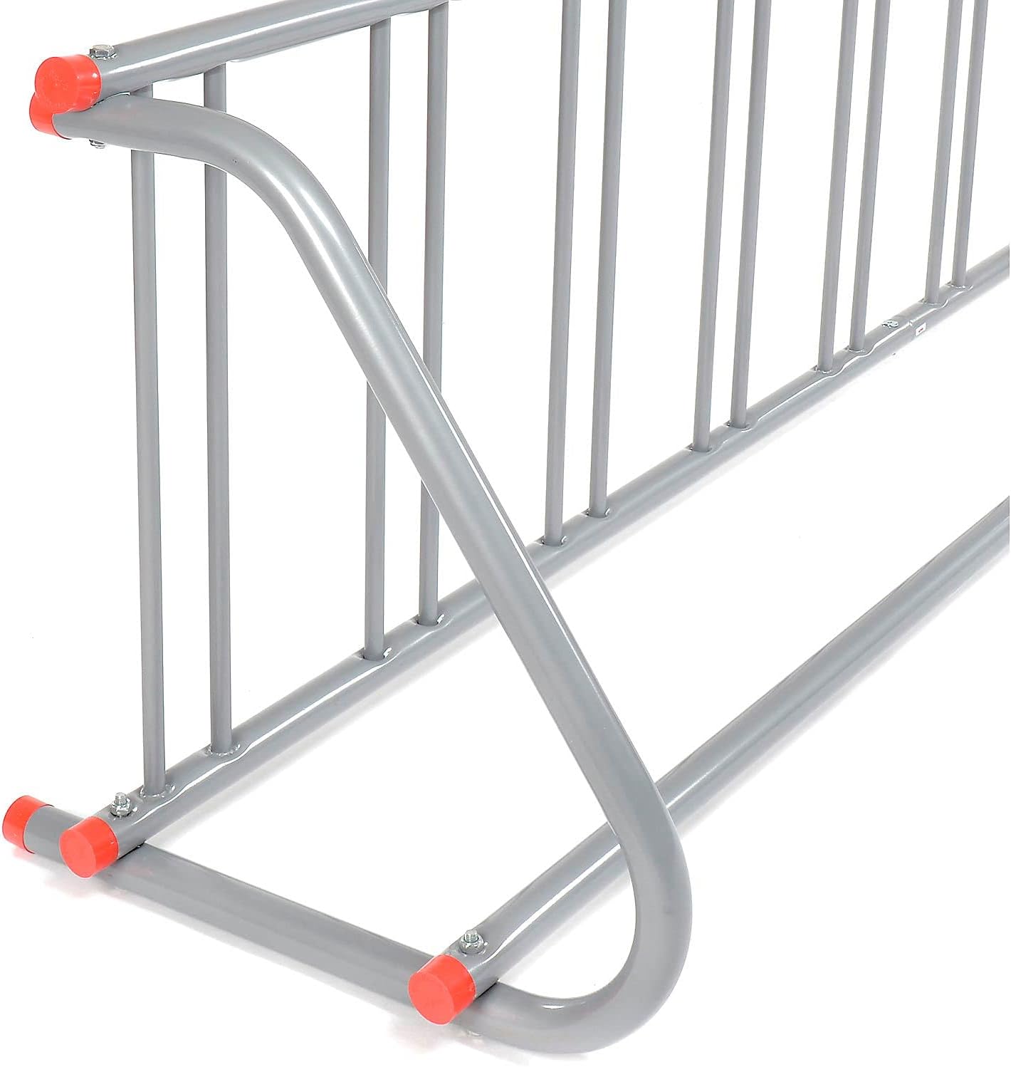 Powder Coated Steel Single-Sided 9-Bike Outdoor Rack