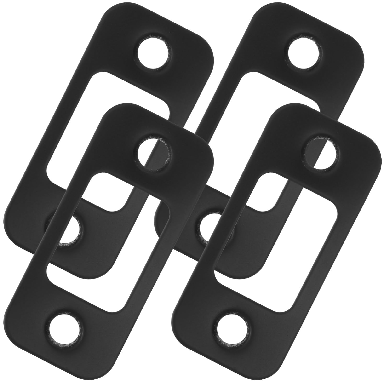 UKCOCO 20pièces Plaques De Gâche De Sécurité Pour Pêne Dormant Lot De Plaque De Couverture Pour Serrure De Porte Accessoires De Renforcement Compatibles Avec Diverses Configurations