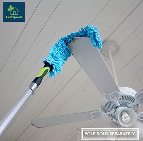 Miniatura 5 de EVERSPROUT Plumero de microfibra flexible para techo y ventilador (el poste se vende por separado) | Plumero extralargo de 25 pulgadas | Funda