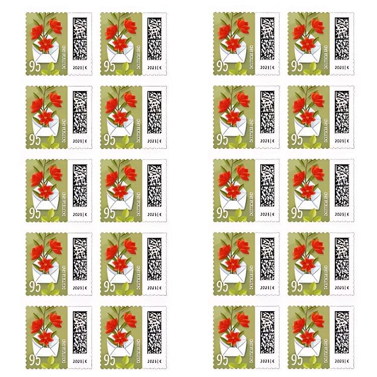 Deutschepost briefmarken 10x 0,95€ Briefmarken selbstklebend, für Standardbriefe bis 20g & Markenset Ballonpost 20 stück Briefmarken (20 Marken, 95 ct)