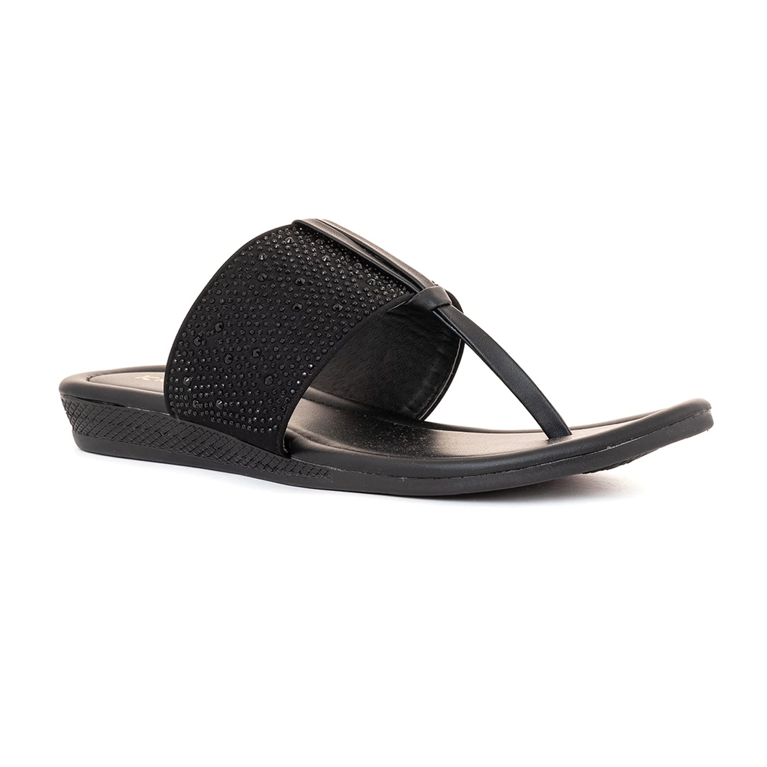 khadim's Flat Slip On Sandal for Women-picture-2