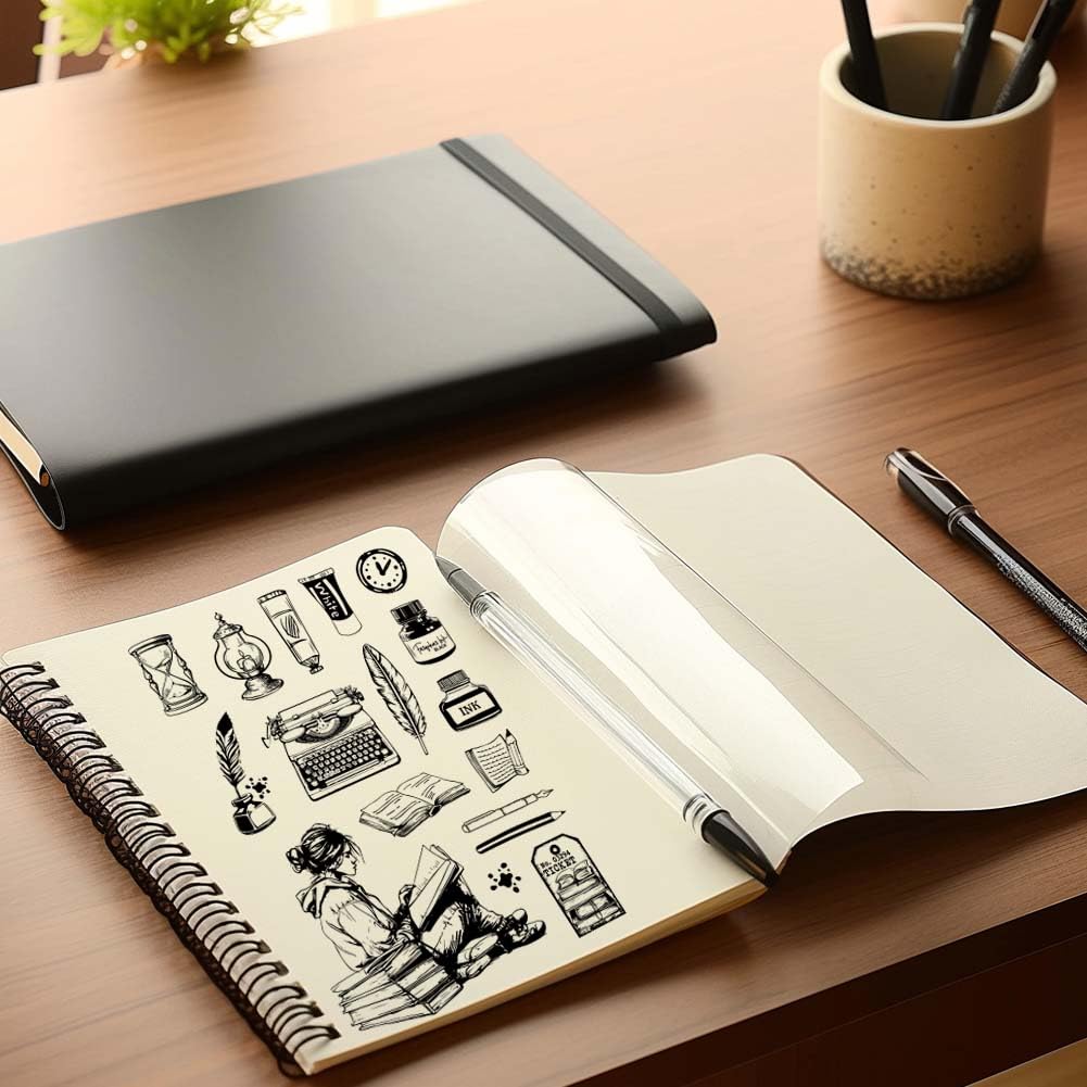 Timbro In Silicone Trasparente Motivo Fata - Per Goffratura, Scrapbooking E Biglietti Fai Da Te - Foto 5