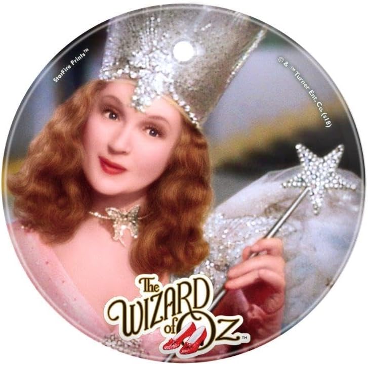 The Wizard of oz Glinda Good Witch Circle Glass 3.5 in Starfire Glass Art