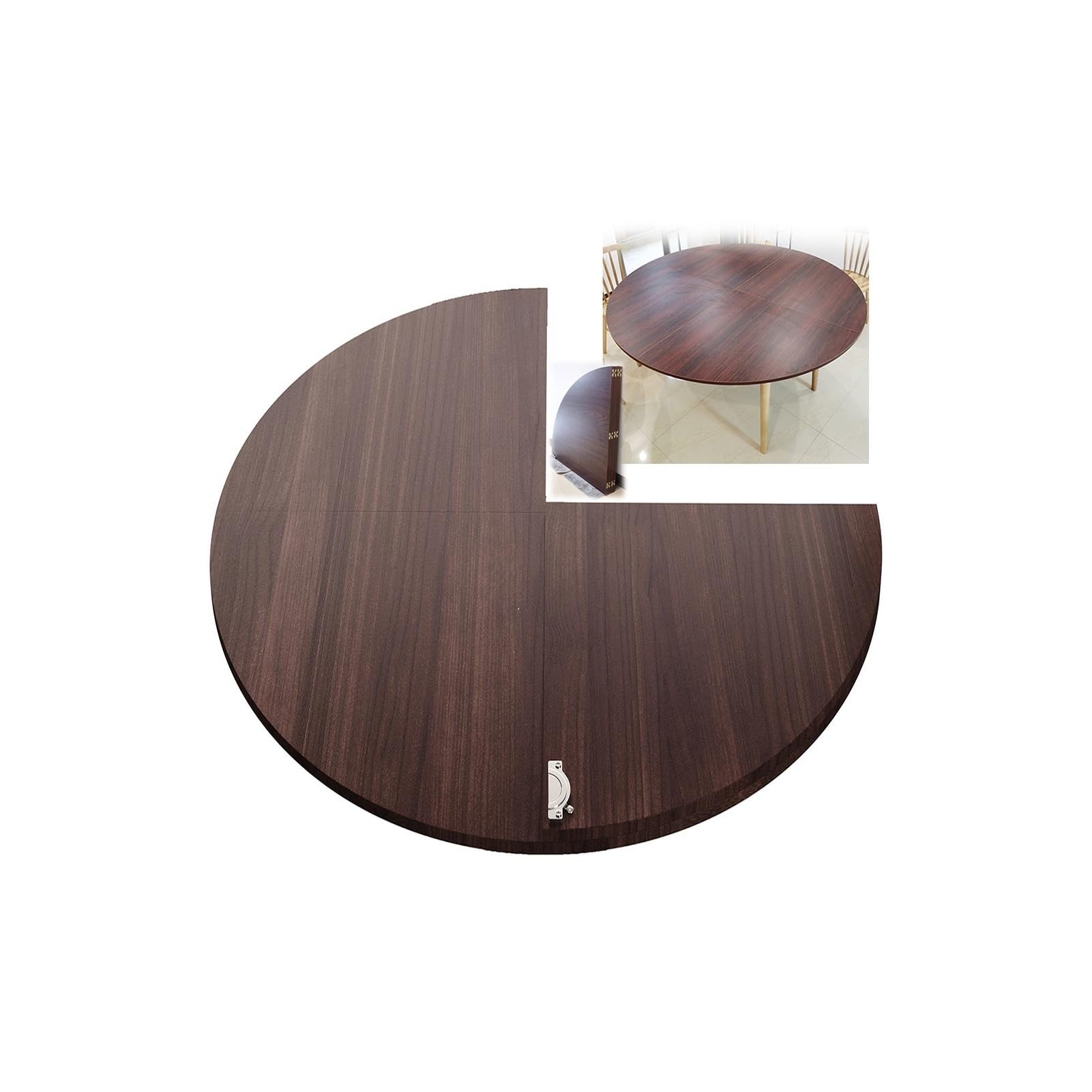 Table ronde pliable en bois 129,5 cm résout le manque de place en réunion et salle