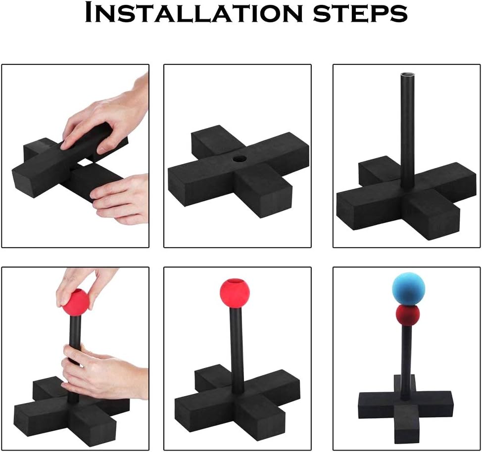 Aoneky Mini Foam Tball Set for Toddlers - Carry Bag Included - Best Baseball T Ball Toys for Kids Age 1 Years Old (Red) : Toys & Games