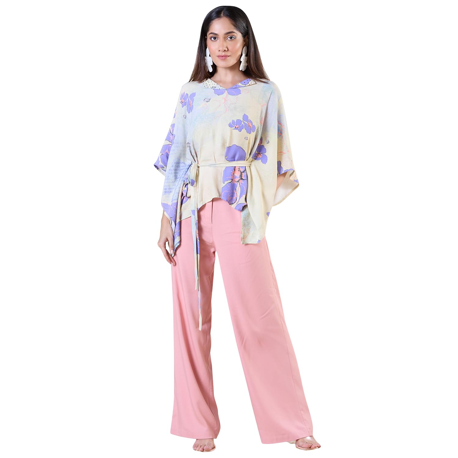 navyasa purple liva chiffon crystal stones co-ord set for women-picture-22