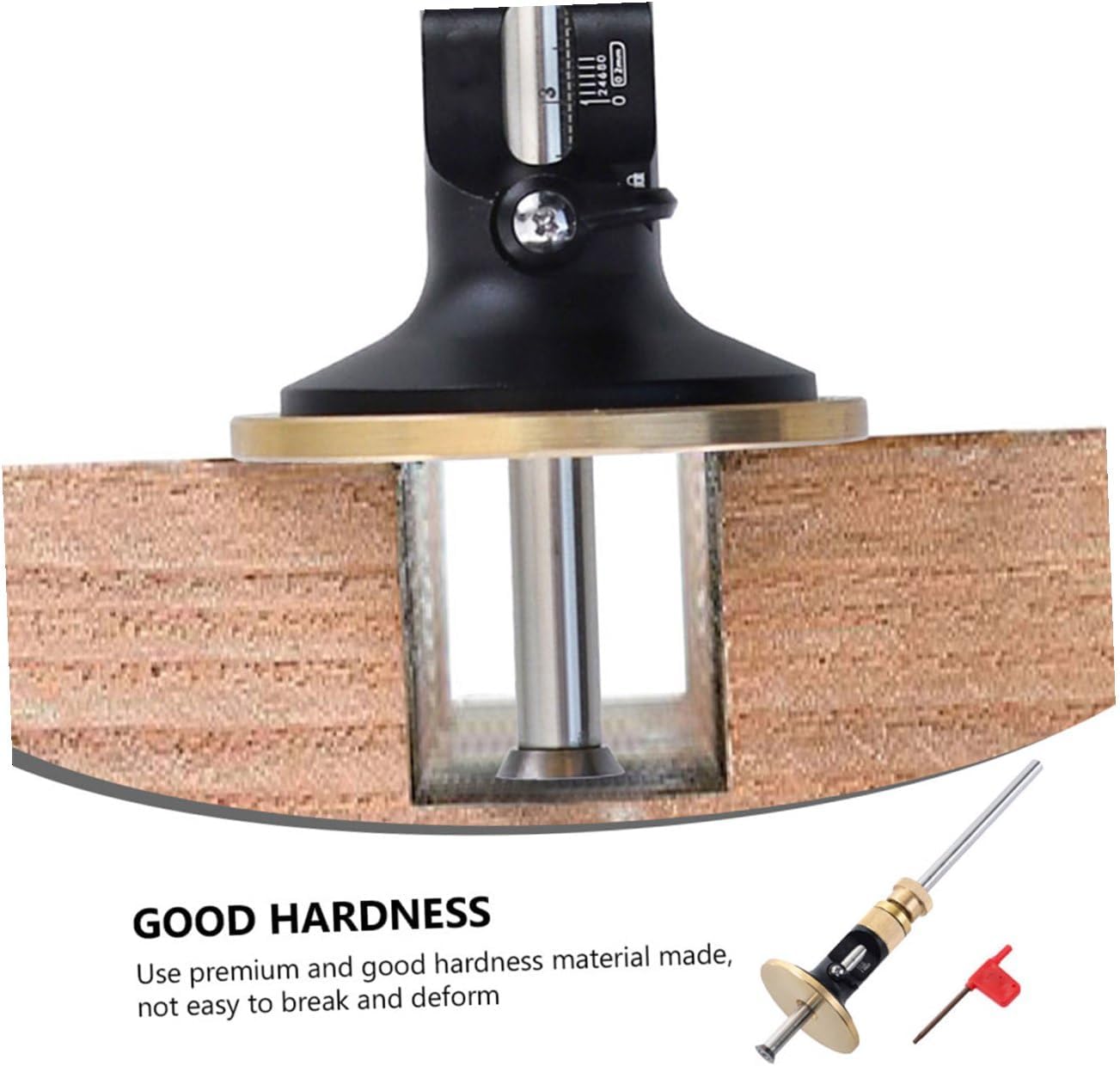 Carpenter Marking Gauge Woodworking Scriber Fine-tuning Scribe Gauge with Carbide Blade Parallel Line Tool for Woodworking and Mortise Layout