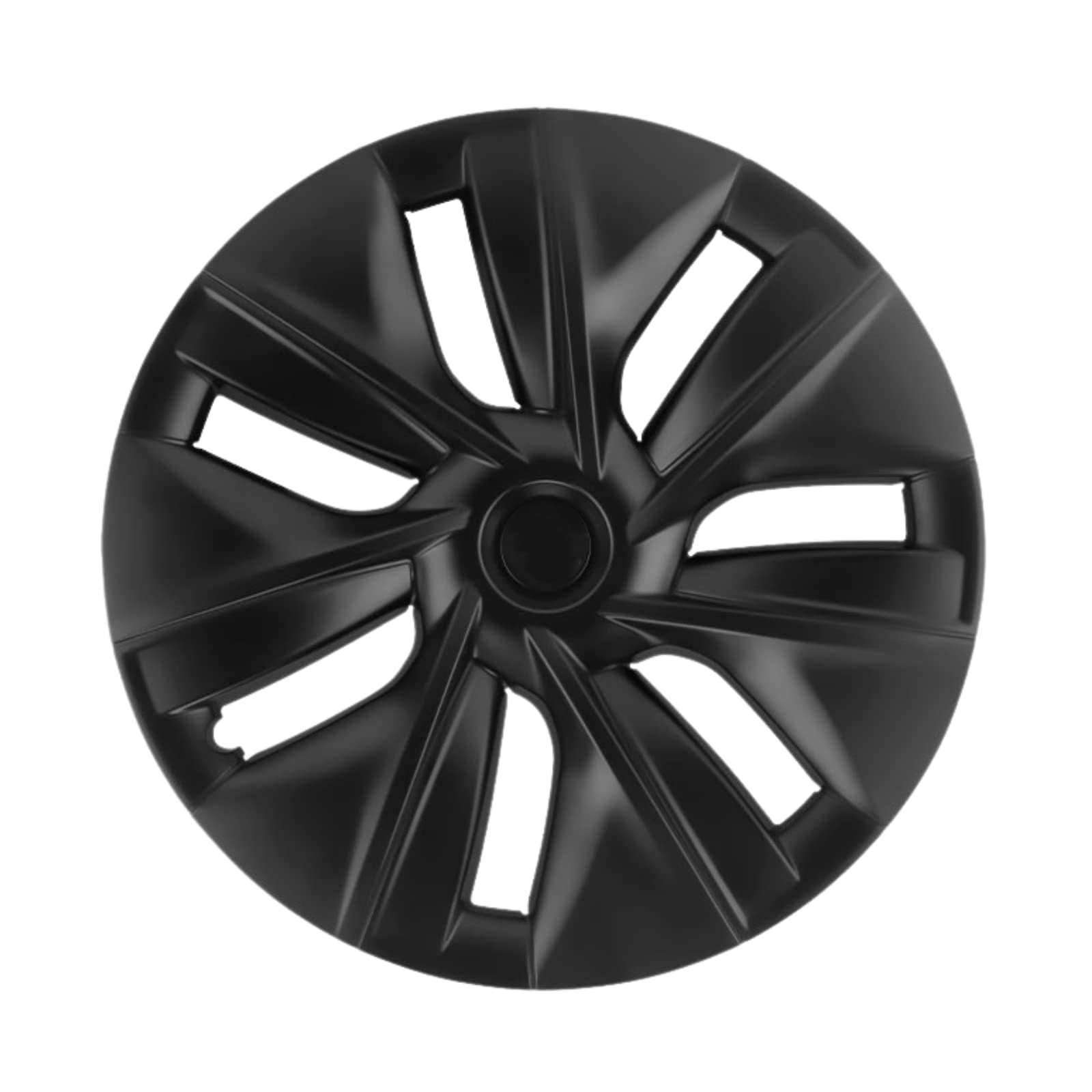 1PCS for Tesla Model Y Wheel Covers 19 Inch Hubcaps Rim Protector Replacement Kit Fully Wrapped for Tesla Model Y Accessories 2019-2022, Matte Black