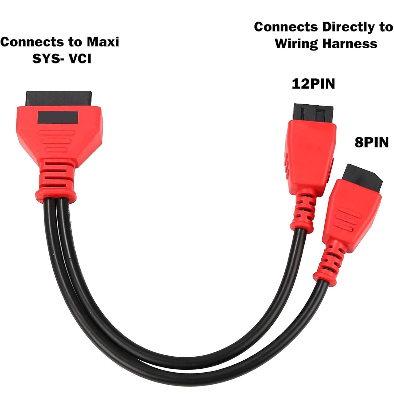 Kabel obejściowy bramy zabezpieczającej 12+8, adapter OBD2 kompatybilny z pojazdami FCA, w tym Chrysler, Dodge, Jeep, Ram 2018+, współpracuje ze skanerami Autel i aplikacjami diagnostycznymi