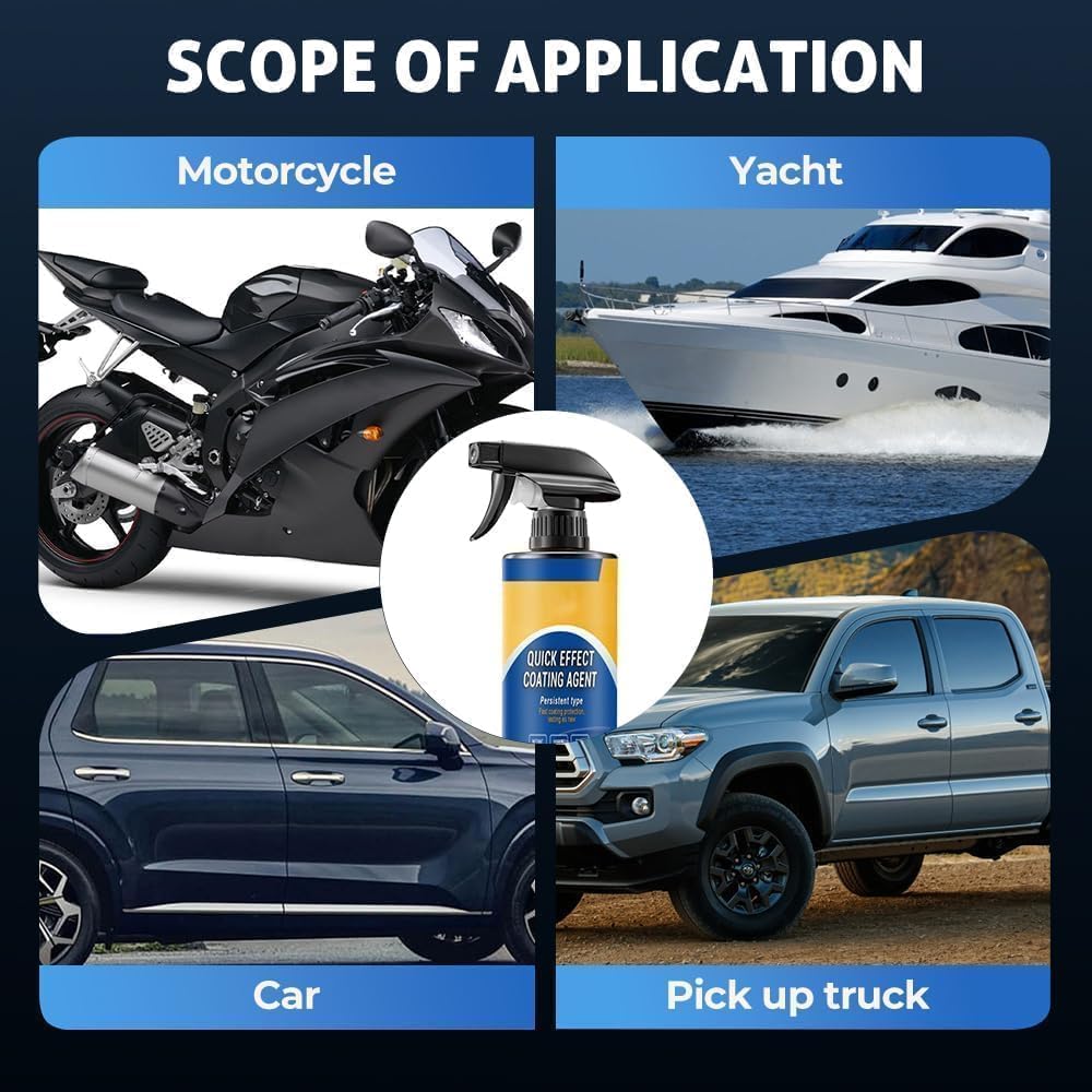 2026 New Car Coating Spray, Advanced Car Quick-Acting Coating Agent Spray. Oil Film Emulsion Glass Cleaner,Persistent Type Fast Coatin Protection Lasting as New（1Set） — view 5