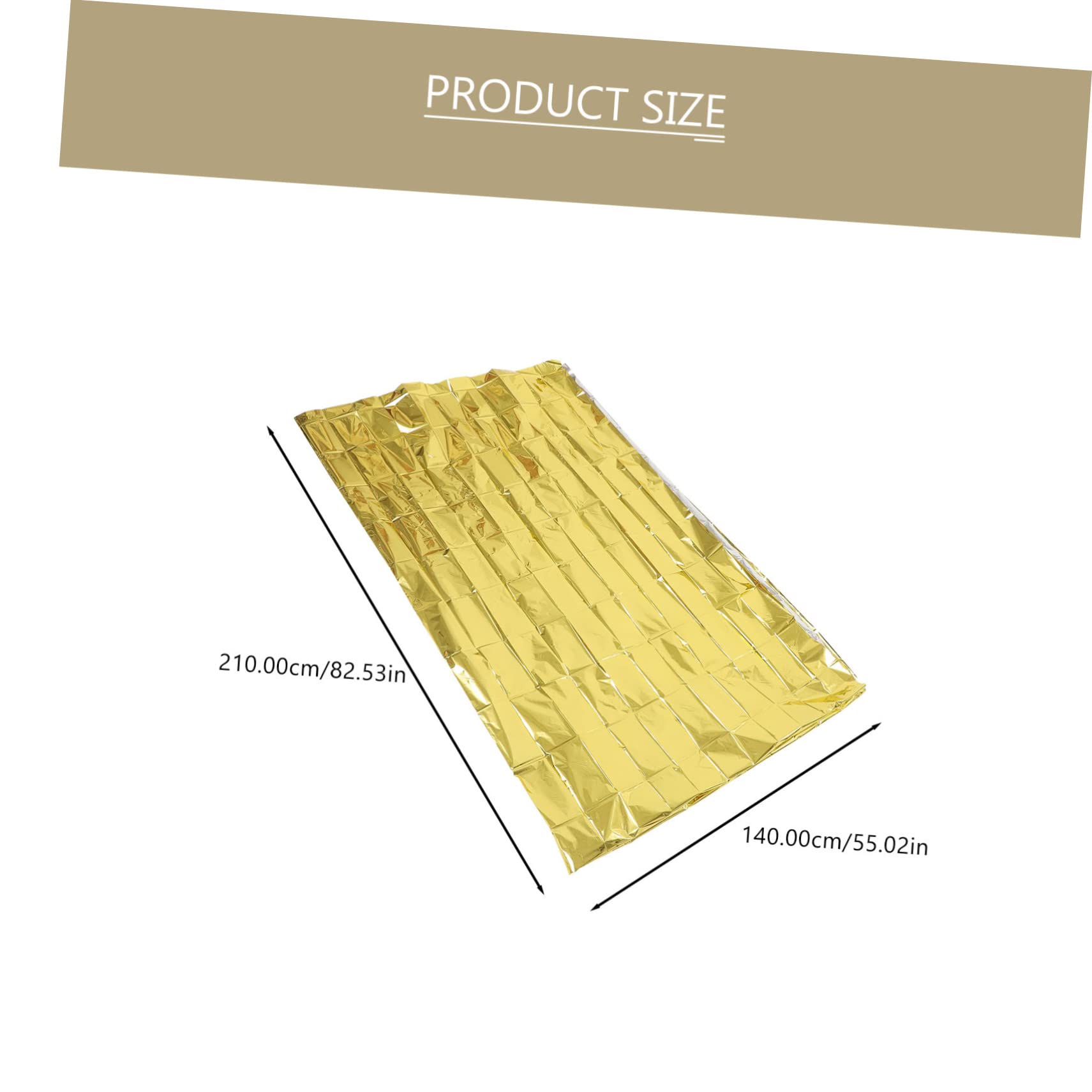 SUPVOX 10pcs Emergency Blanket Thermal Survival Blanket Insulation Camping Reflective Film