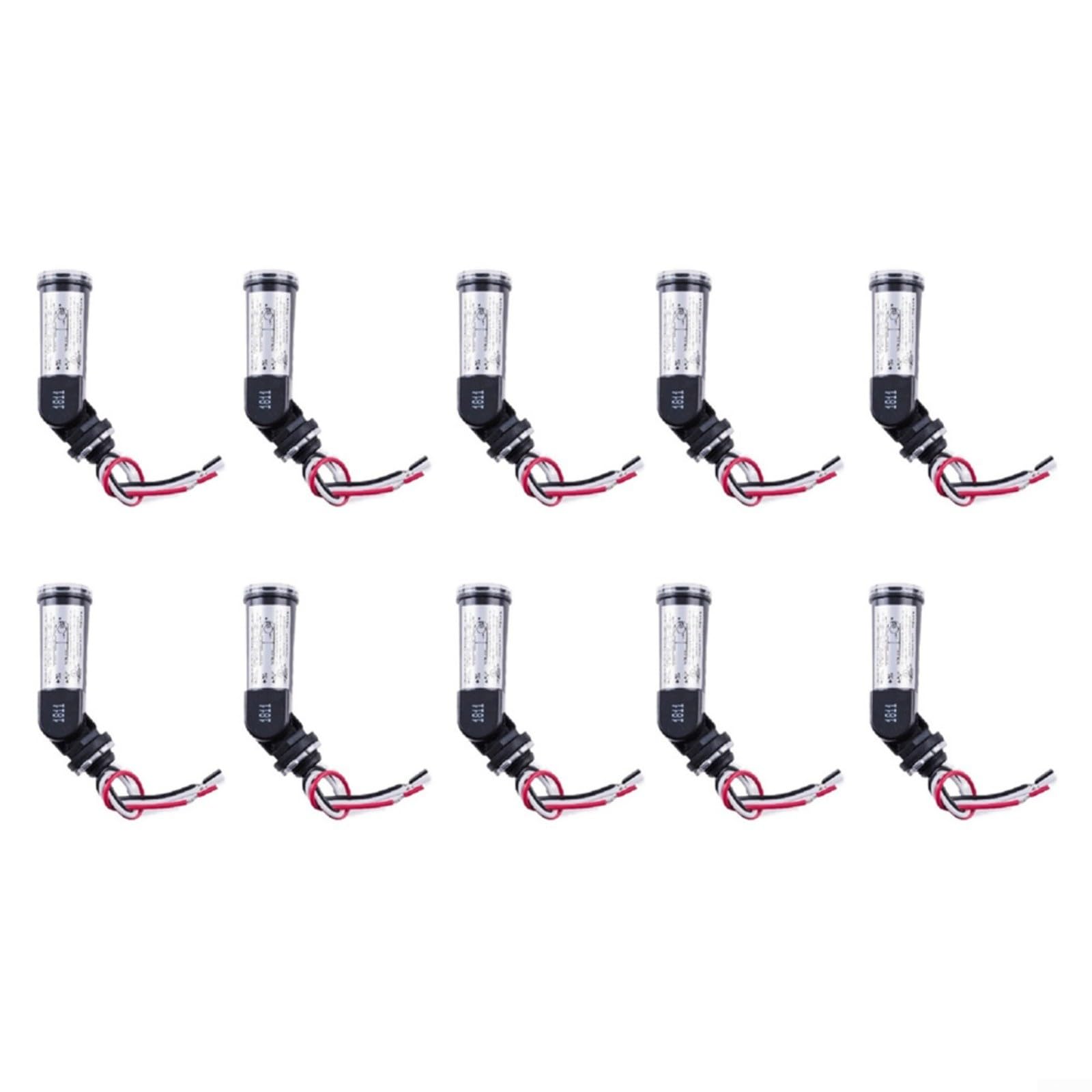 Interruttore crepuscolare, interruttore crepuscolare, interruttore crepuscolare 120 V per illuminazione esterna, sensore di luce 10 A, resistente alle intemperie, girevole con sensore