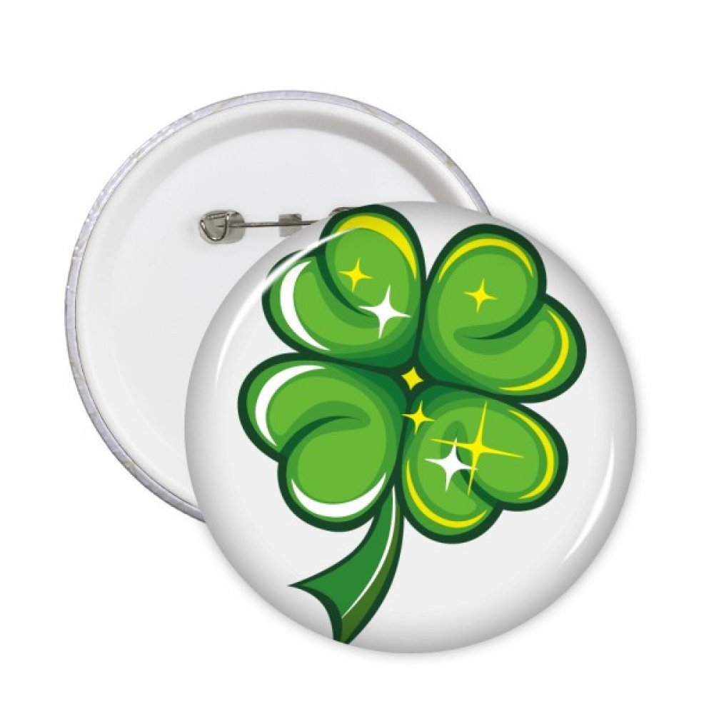 Badge trèfle à quatre feuilles de la St Patrick pour vêtements - 3