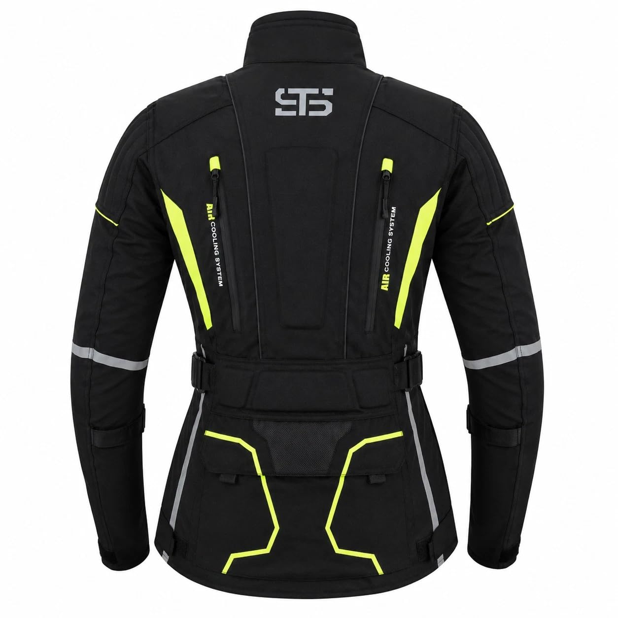 Generico ST 825 Volcano Giacca Moto Donna, Tessuto Tecnico Impermeabile, 3 Strati 4 Stagioni, Protezioni CE