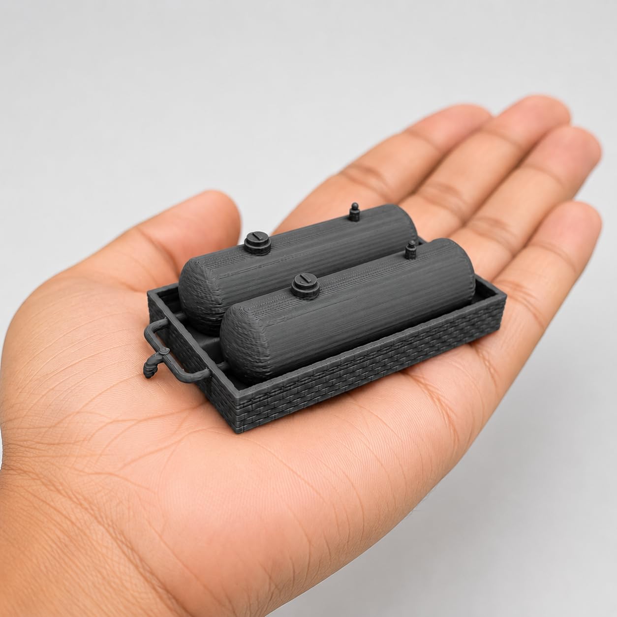 Twin Oil Storage Tank Model | 3D Printed - Industrial Fuel Storage Tanks for Diorama, Model Railway, Factory, Refinery, Architectural Models & School Projects-image-17