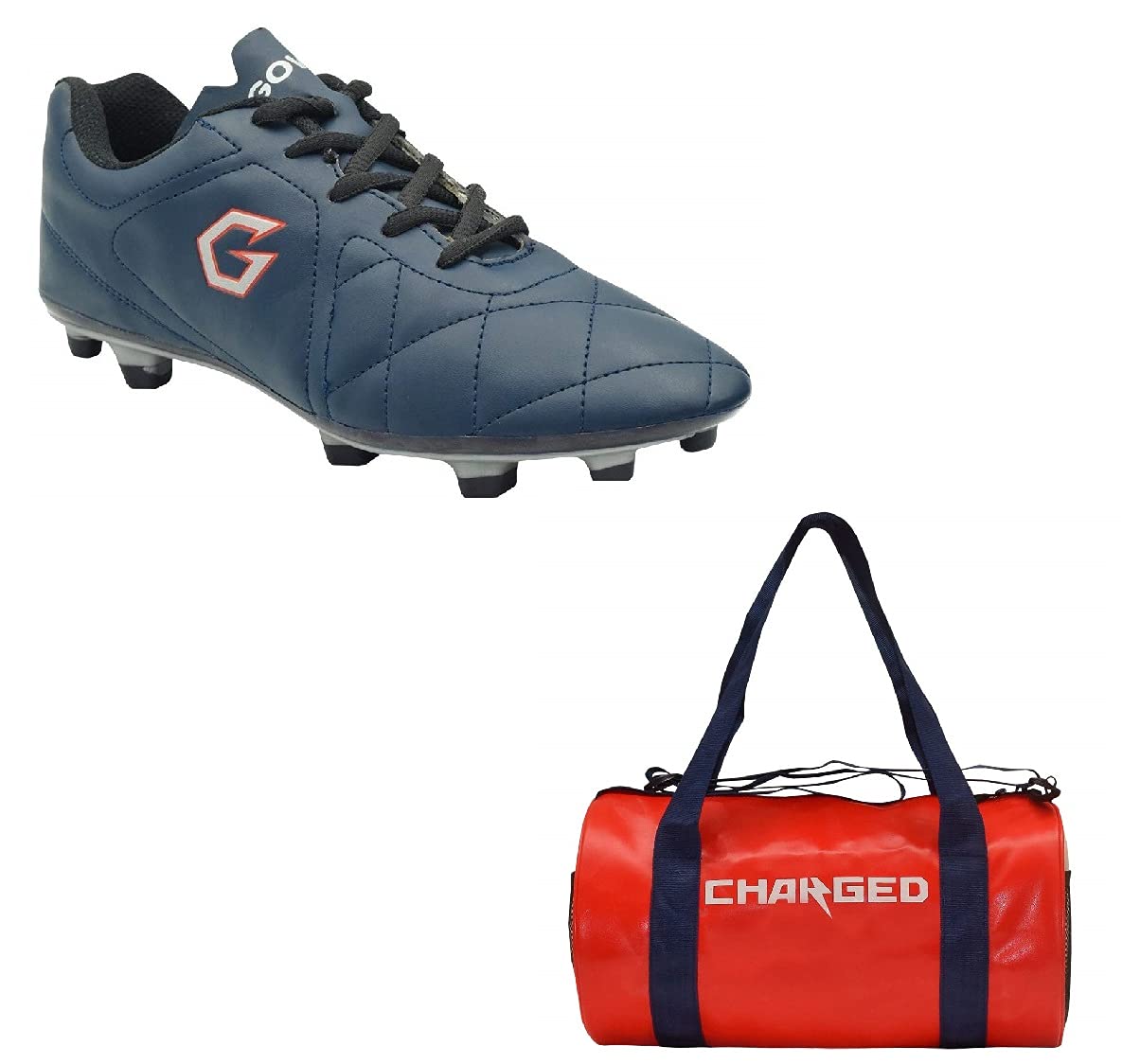 charged Sports Bag Adena Red with Gowin Football Shoe Mercury Navy New Size-2-picture-26