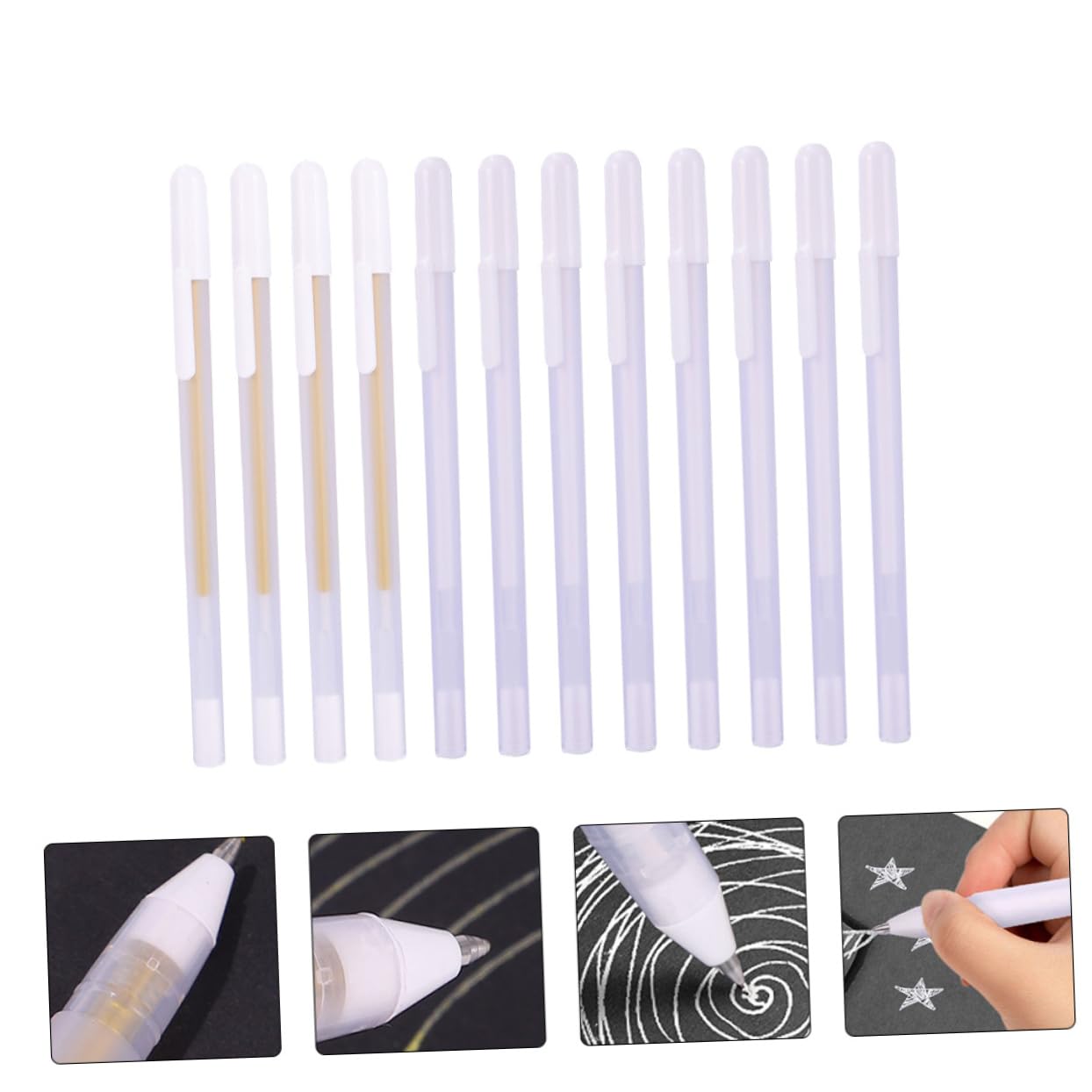 STOBOK 36pezzi Penne Gel Colorate Con Inchiostro Per Disegno e Schizzo Di Penne Evidenziatrici Punta Per Scrittura e Arte
