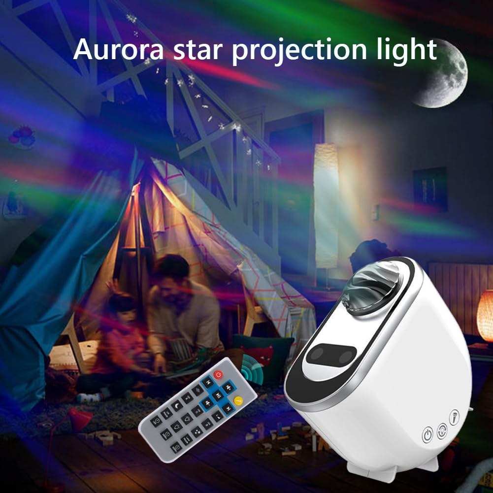 Proyector de estrellas Luz Proyector de estrellas estético Proyector de iluminación de nebulosa con enchufe USB Lámpara de proyección de techo estrellada compatible con con control r