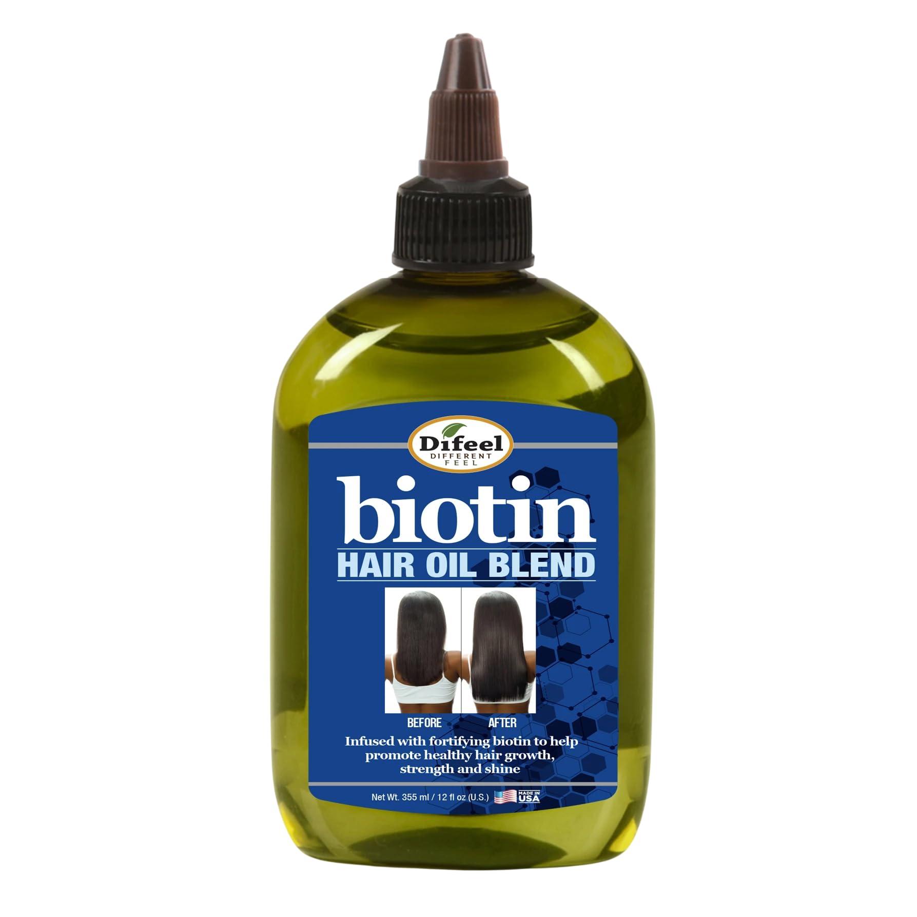 Difeel Biotin Hair Oil Blend - Large 12 oz.